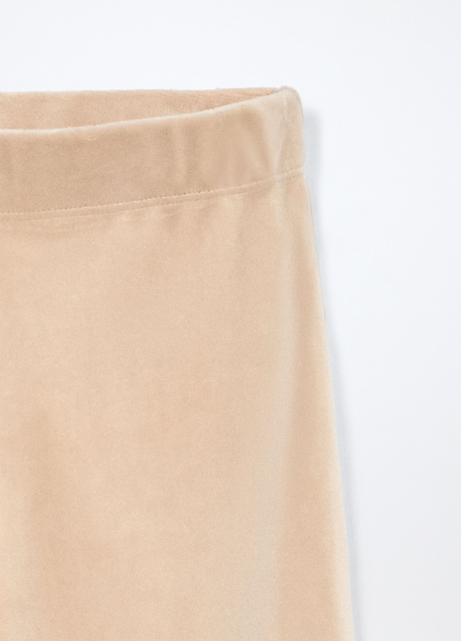 Pantaloni wide leg velours bambina_2