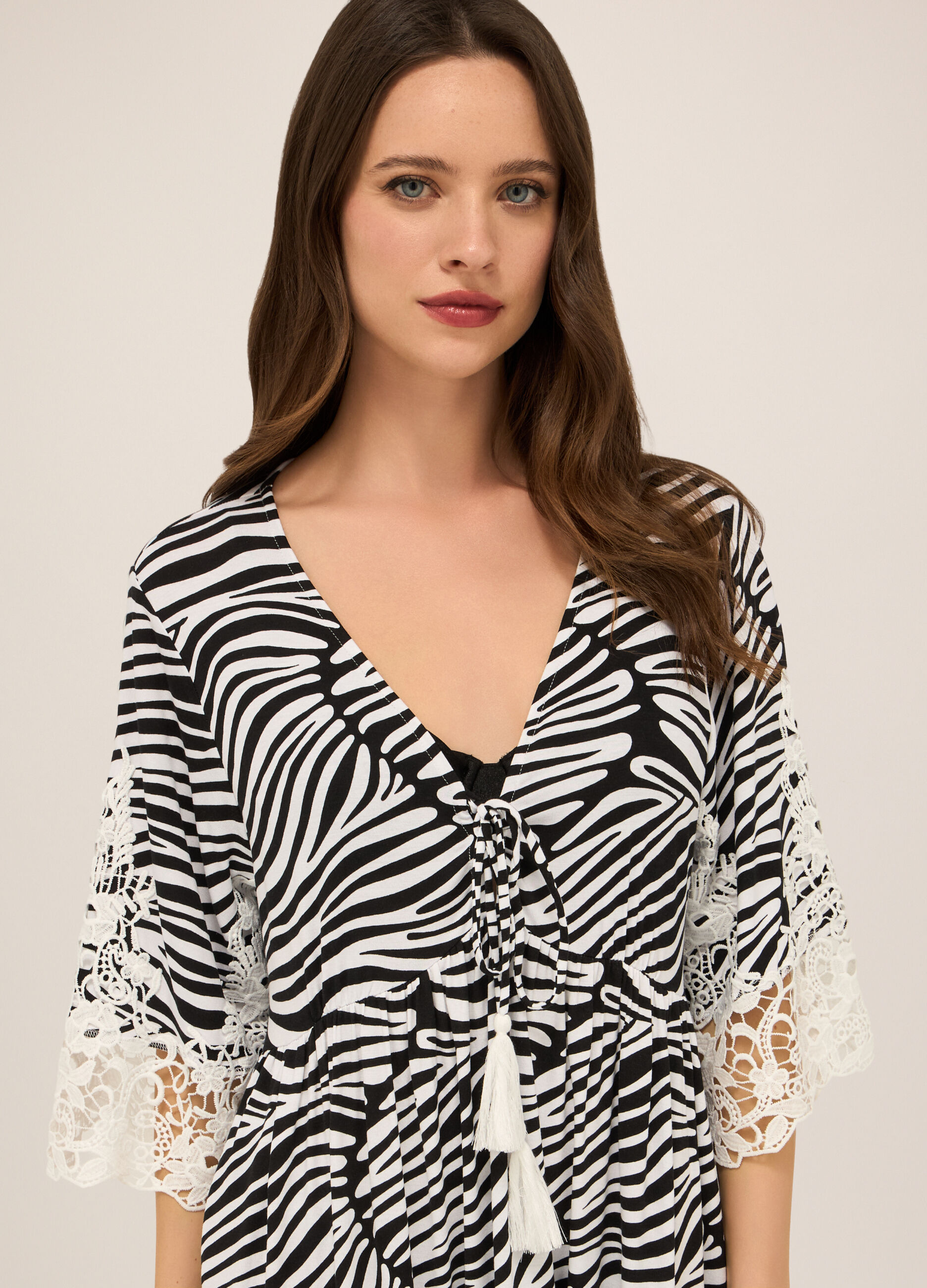 Copricostume in jersey di viscosa stretch donna_2