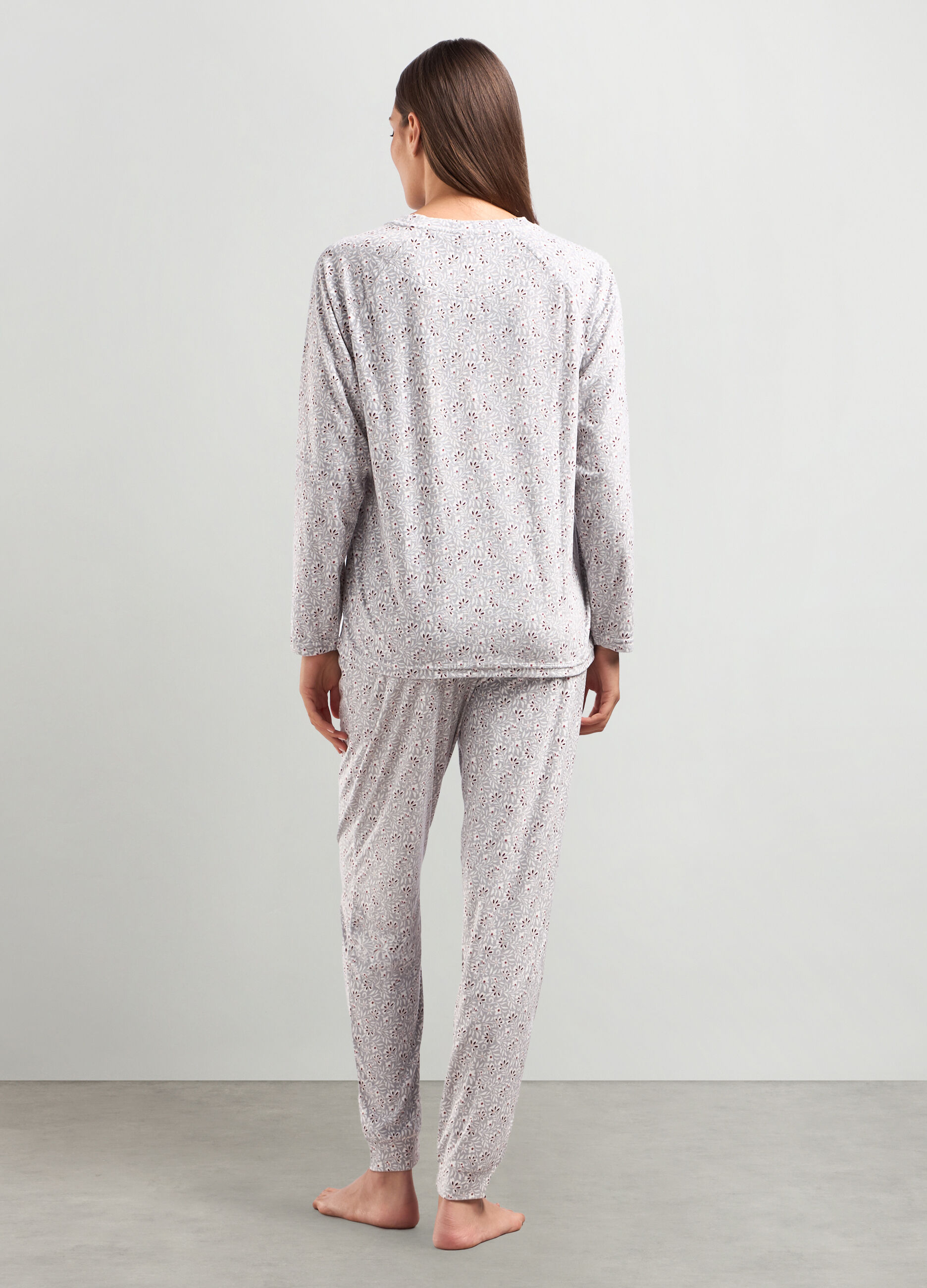 Set pigiama velours lungo donna_1