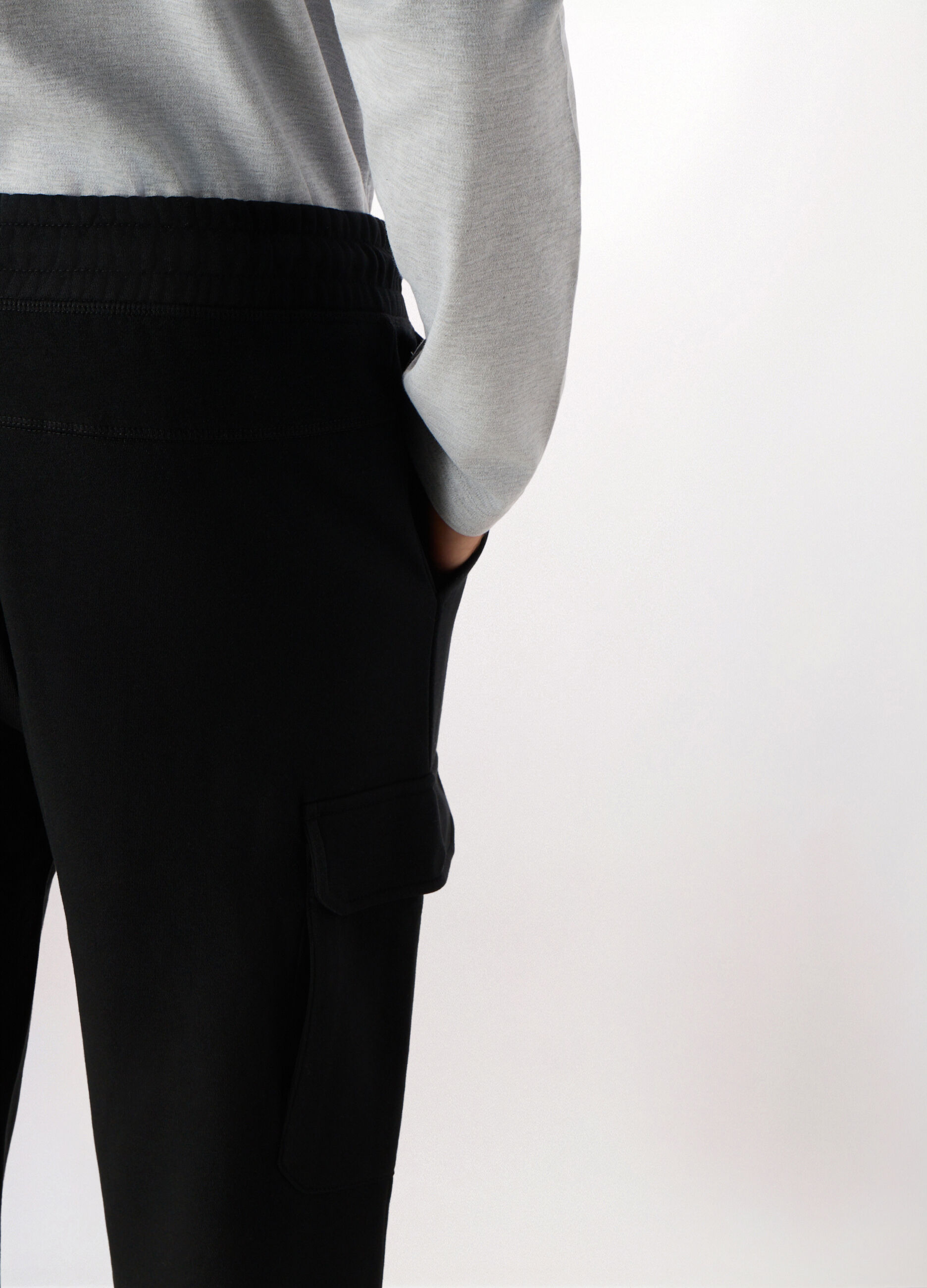 Joggers regular fit in misto cotone uomo_2