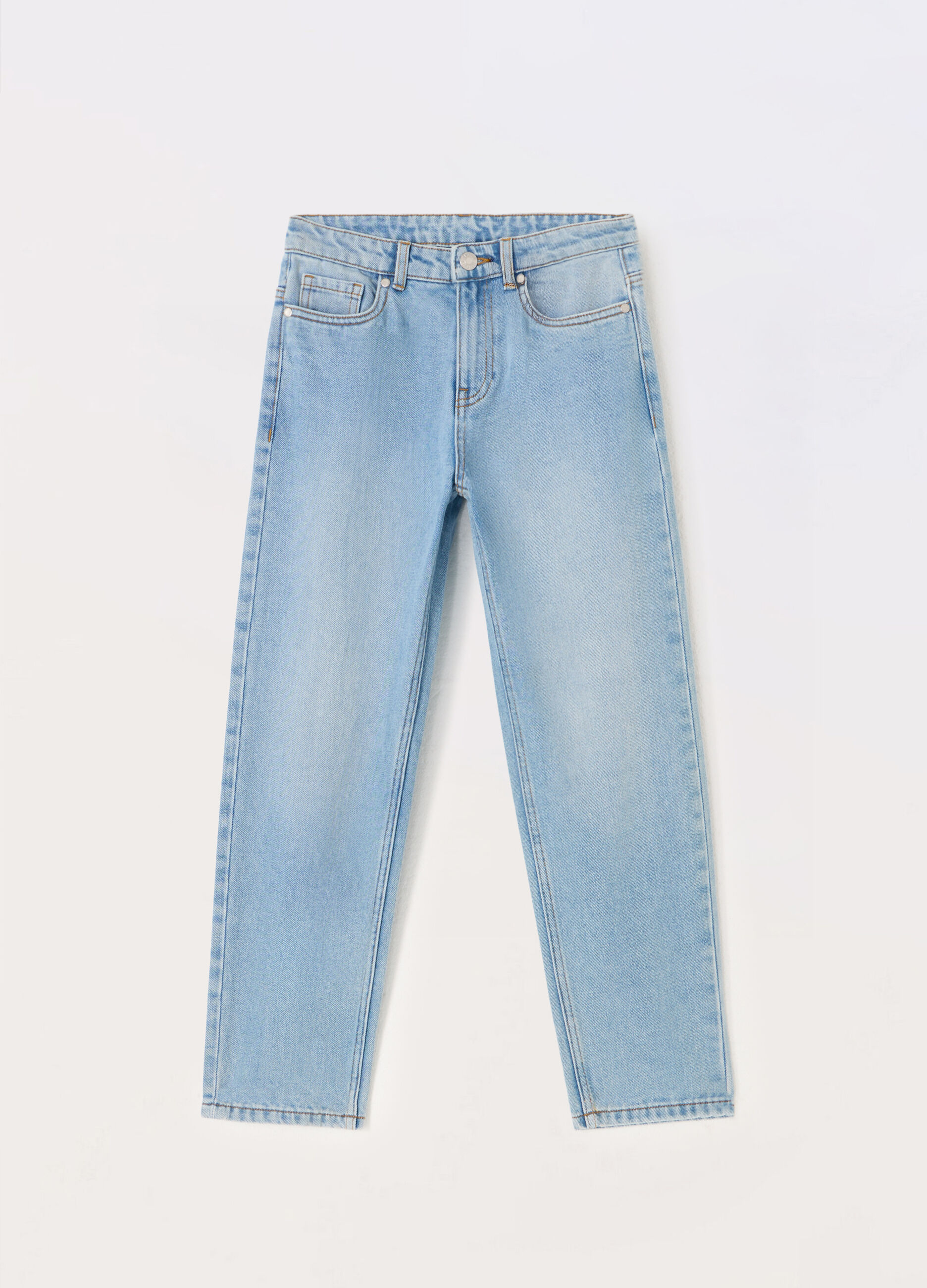 Jeans in denim regular fit ragazzo_0