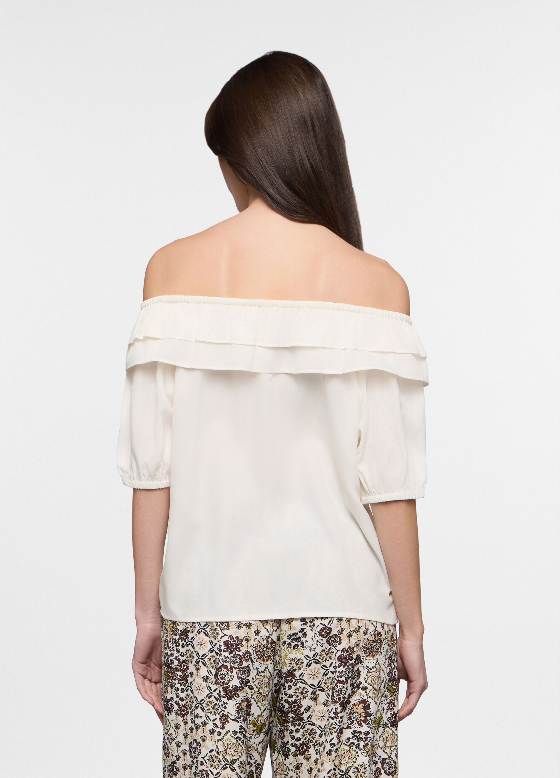Blusa fit regular in american cr&ecirc;pe donna_1