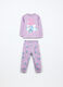 Set pigiama lungo in interlock di puro cotone neonata_0