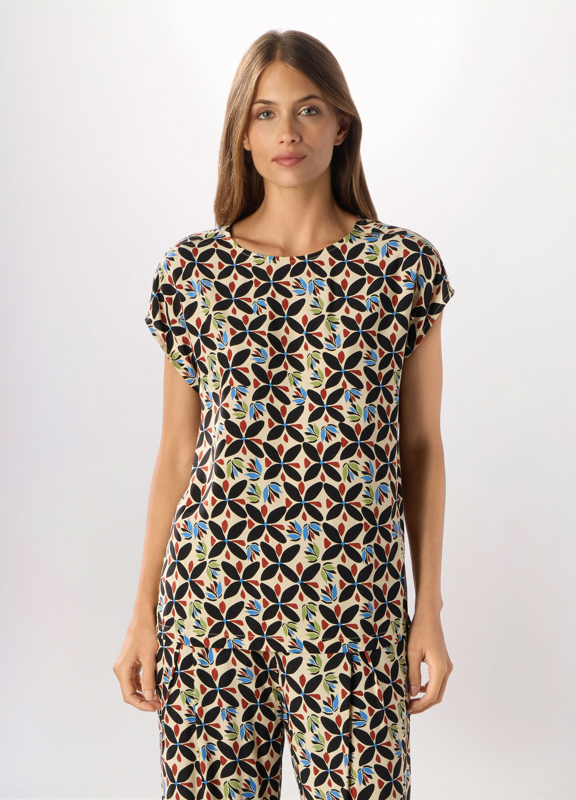 Blusa in pura viscosa donna_0
