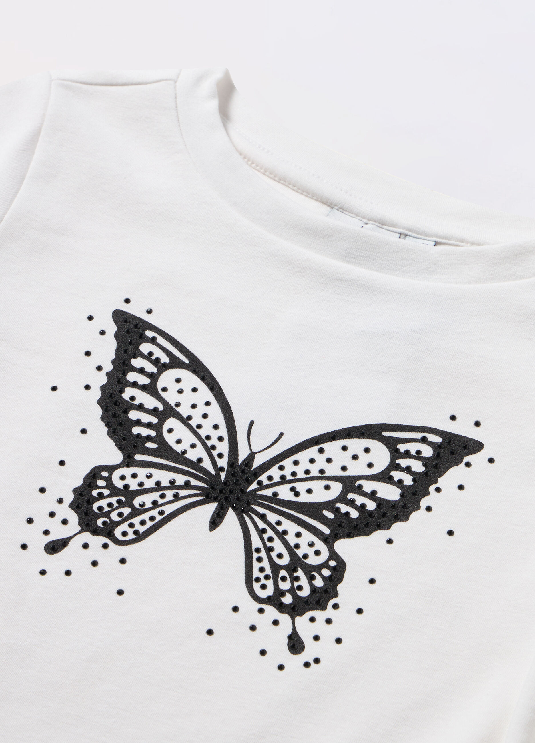T-shirt in cotone stretch ragazza_1