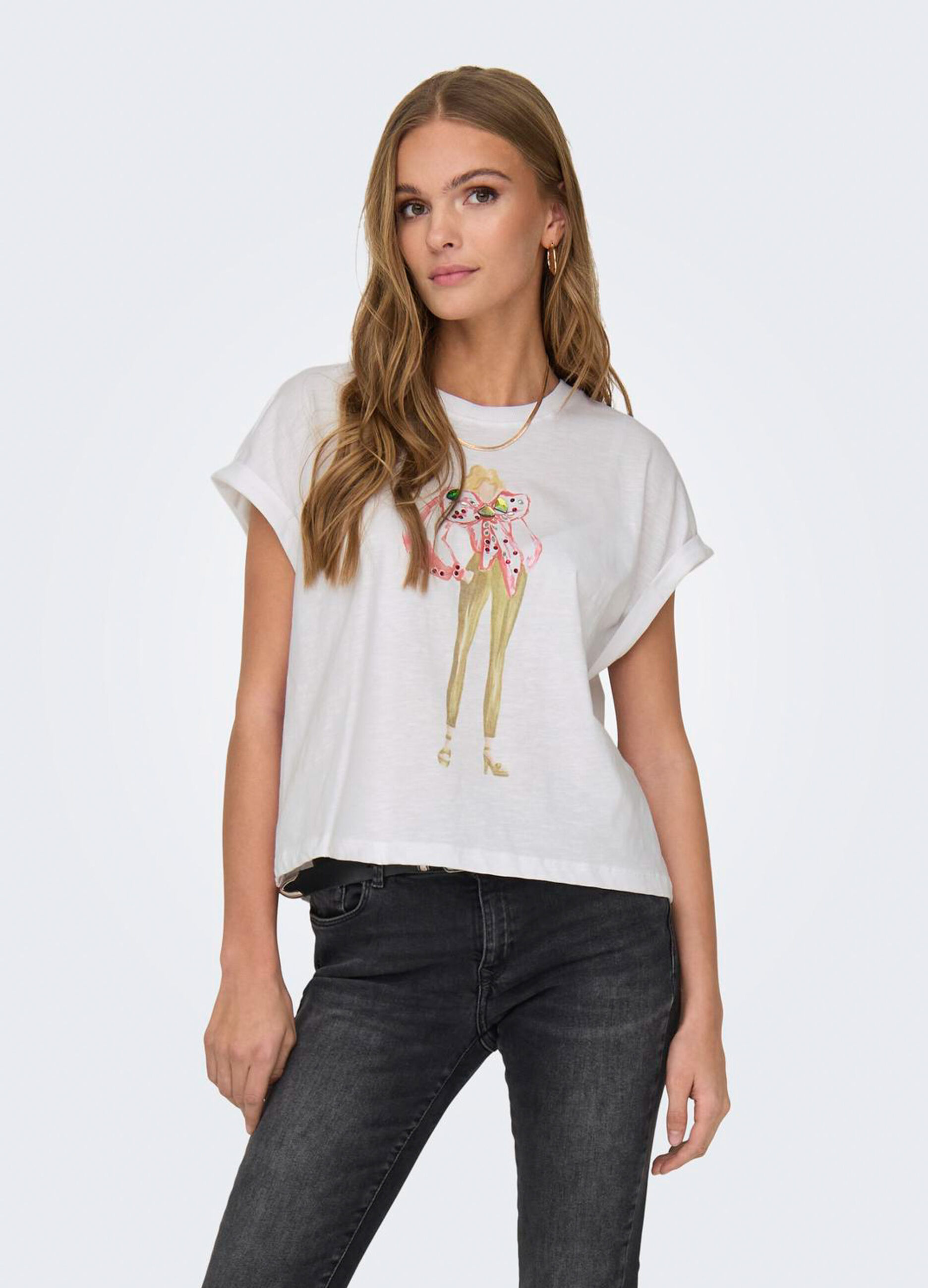 T-shirt con stampa donna