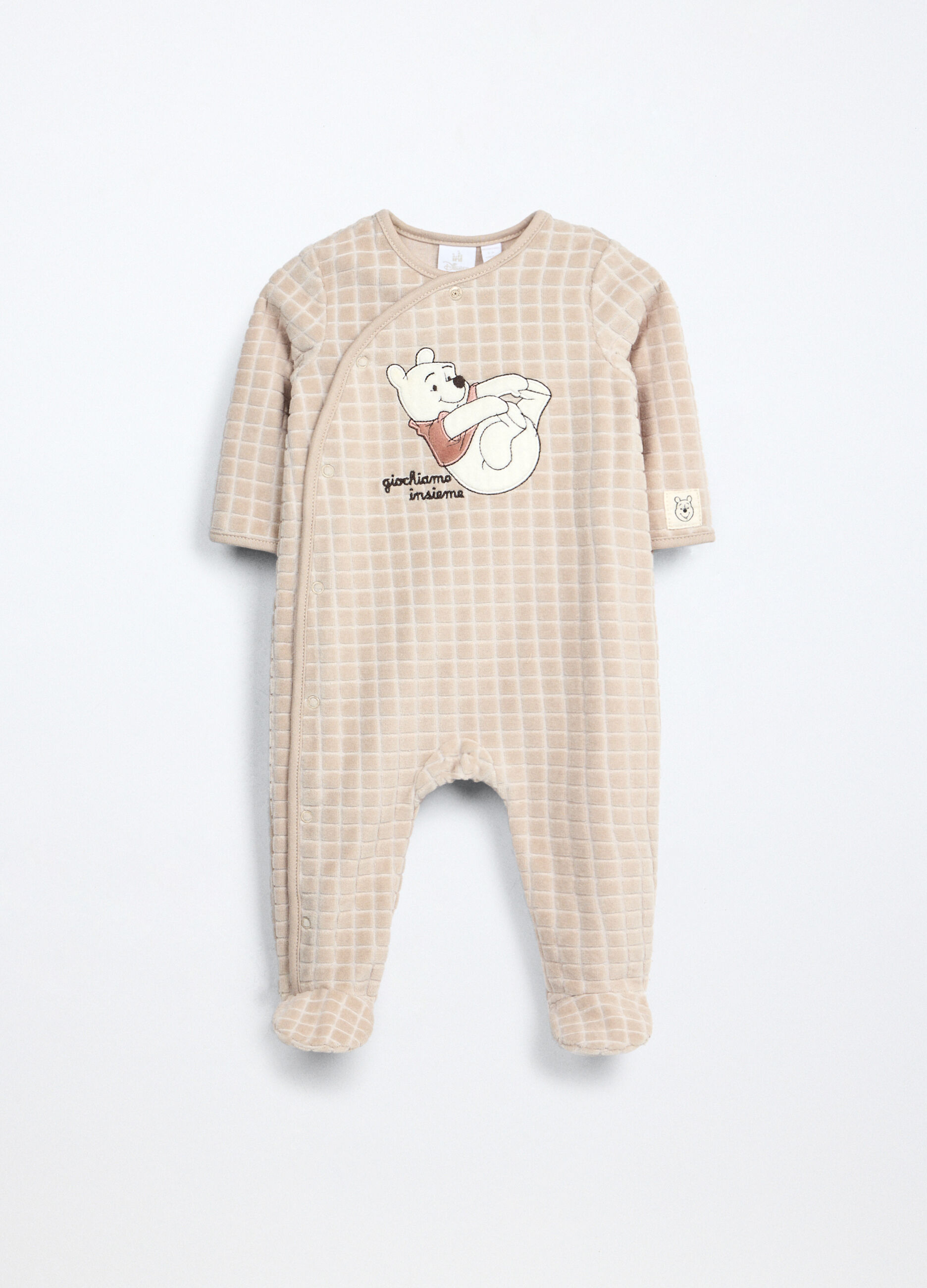 Tutina misto cotone velours neonato_0