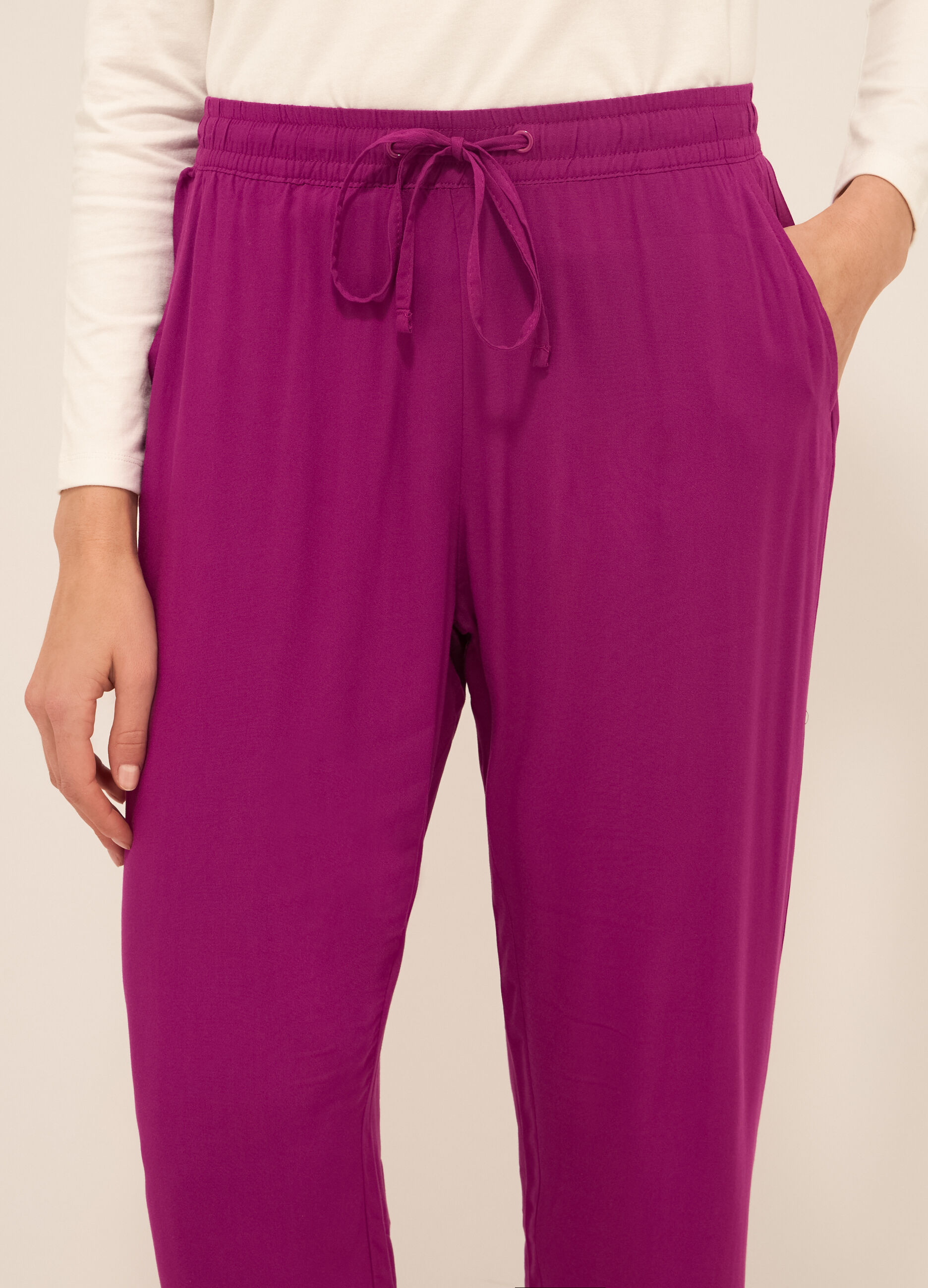 Pantaloni in pura viscosa donna_2