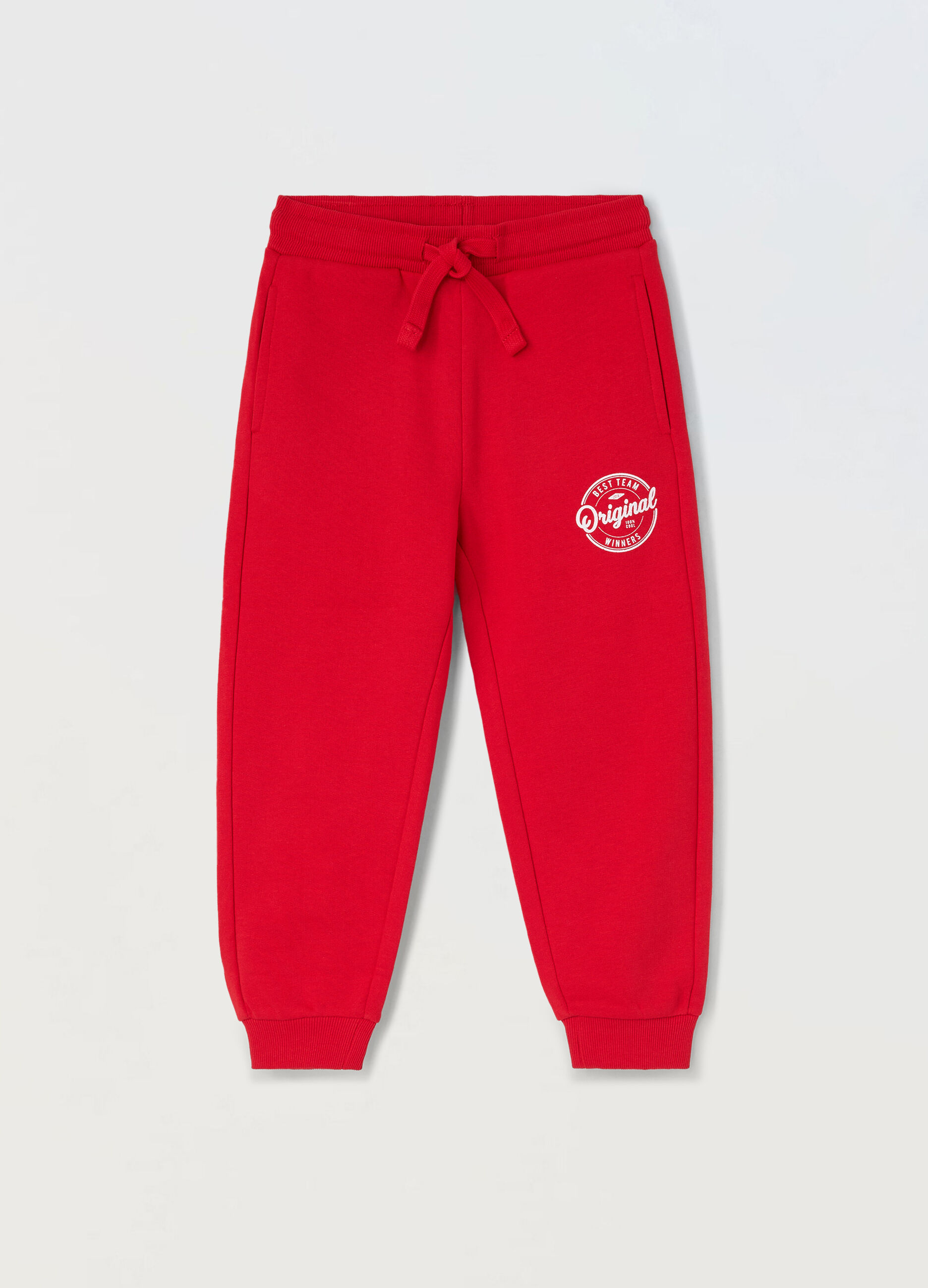 Jogger in misto cotone fleece bambino_0