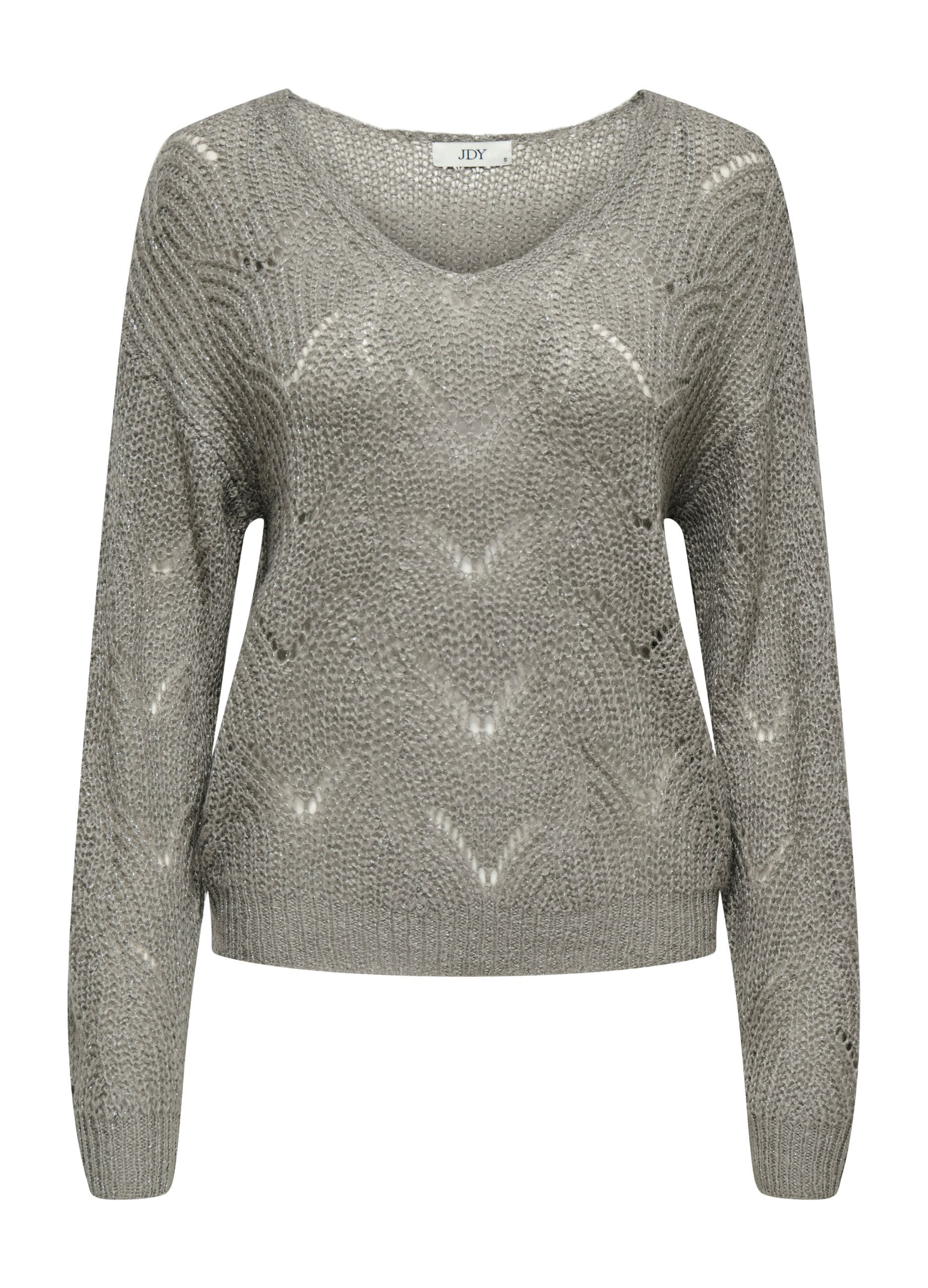 Pullover a maniche lunghe con scollo a V_5