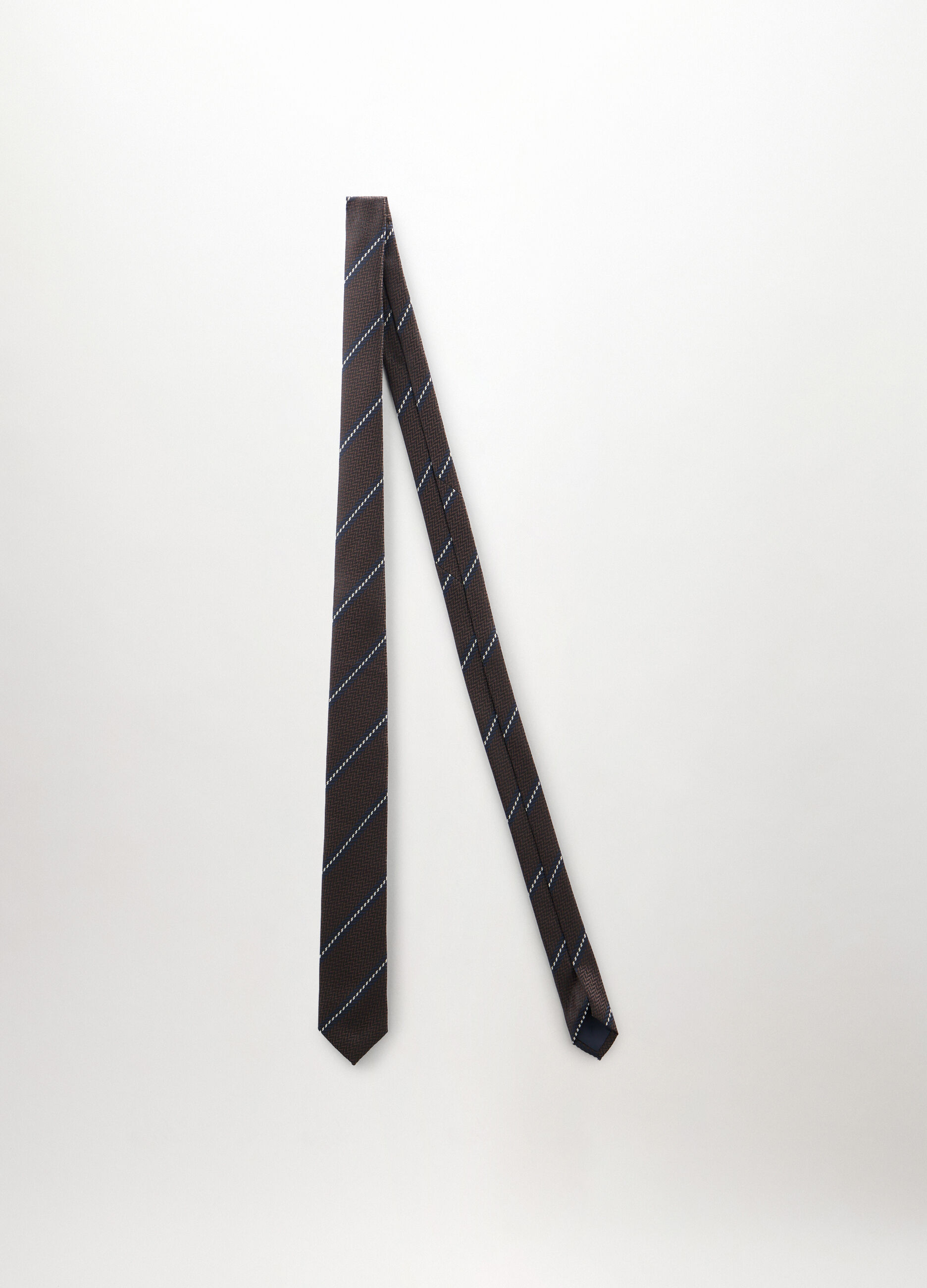 Cravatta con motivo a righe uomo_0