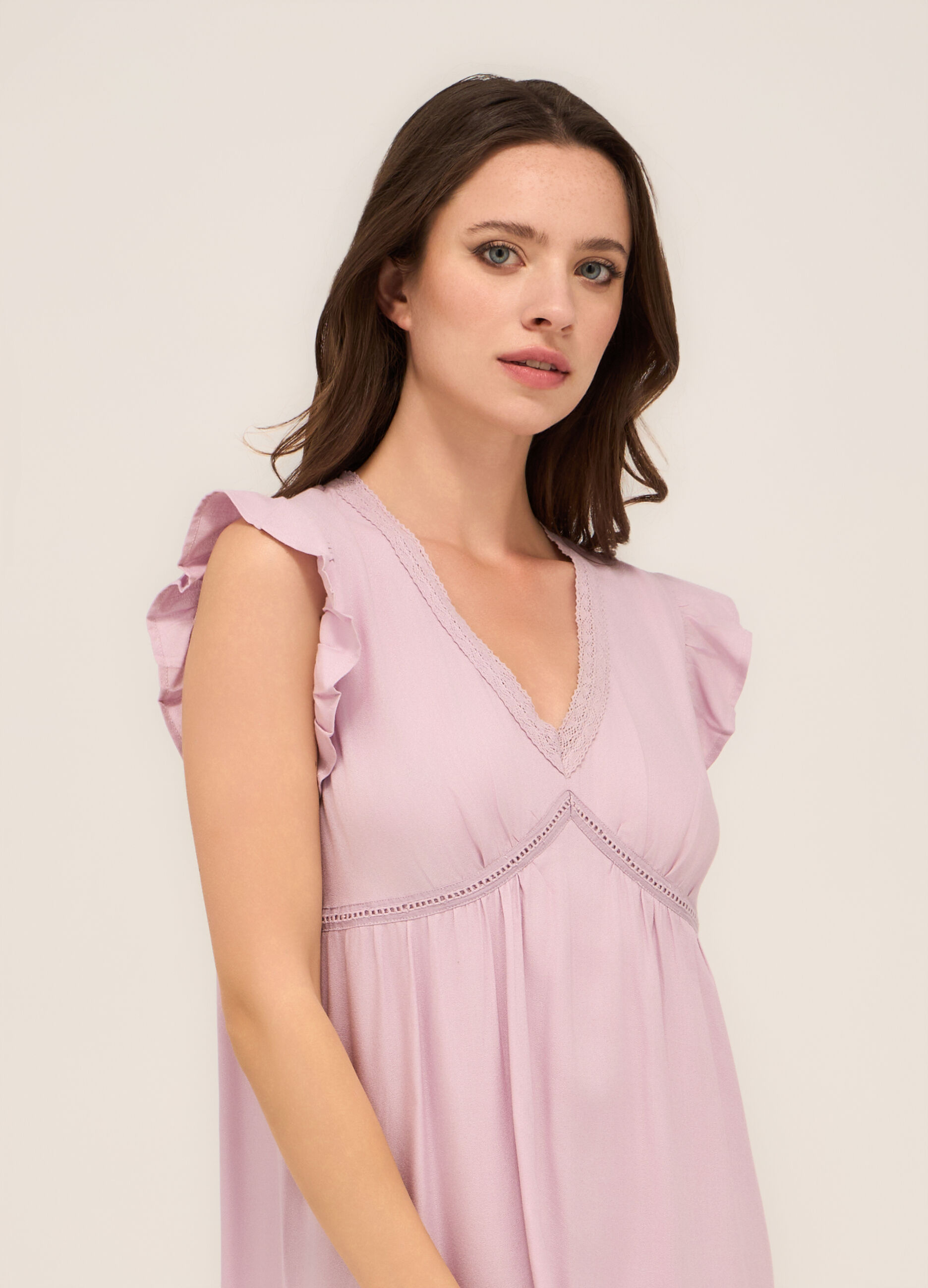 Camicia da notte in pura viscosa donna_2