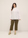 Pantaloni in cotone stretch donna curvy_0