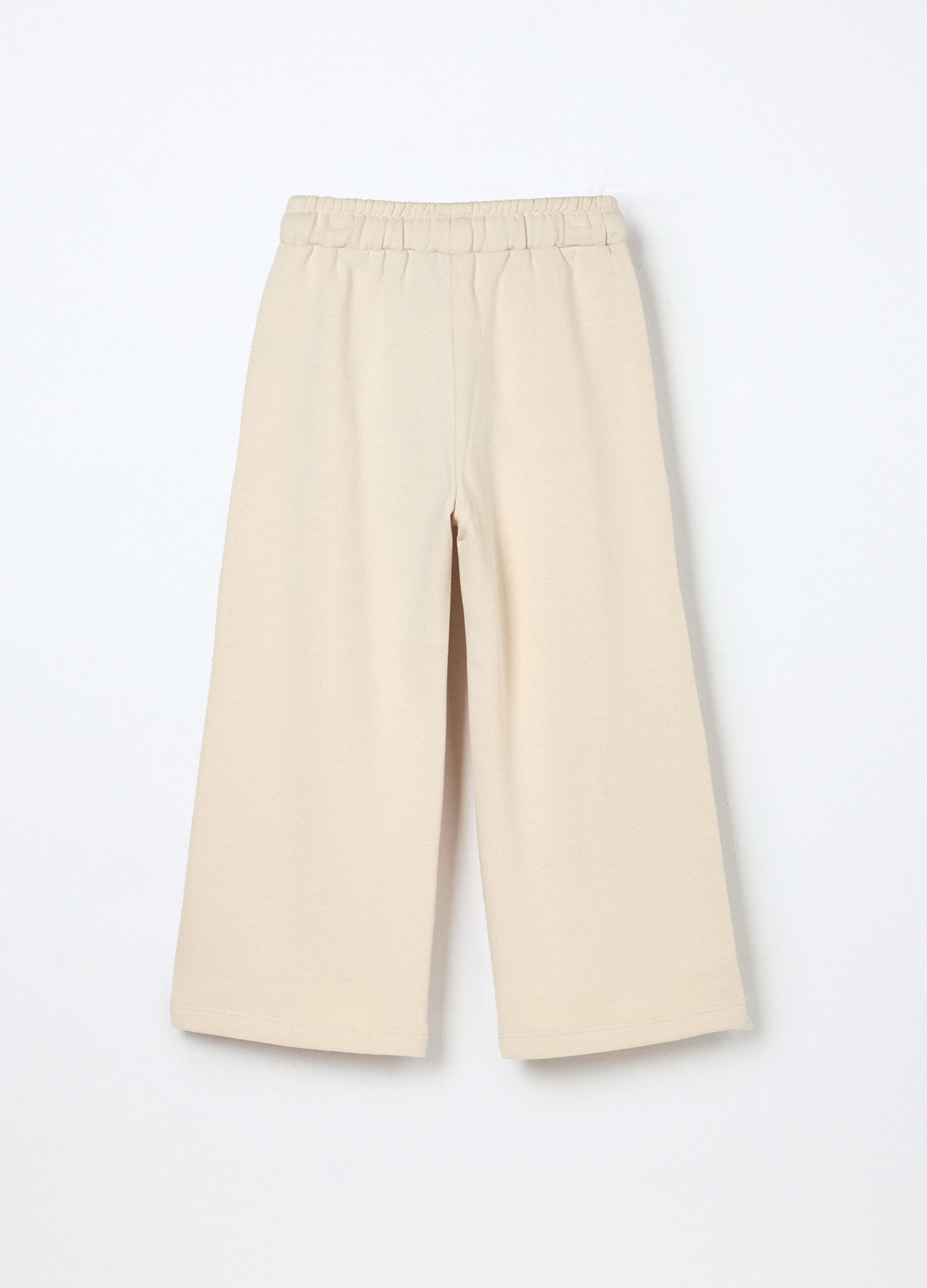 Jogger in misto cotone fleece bambina_1