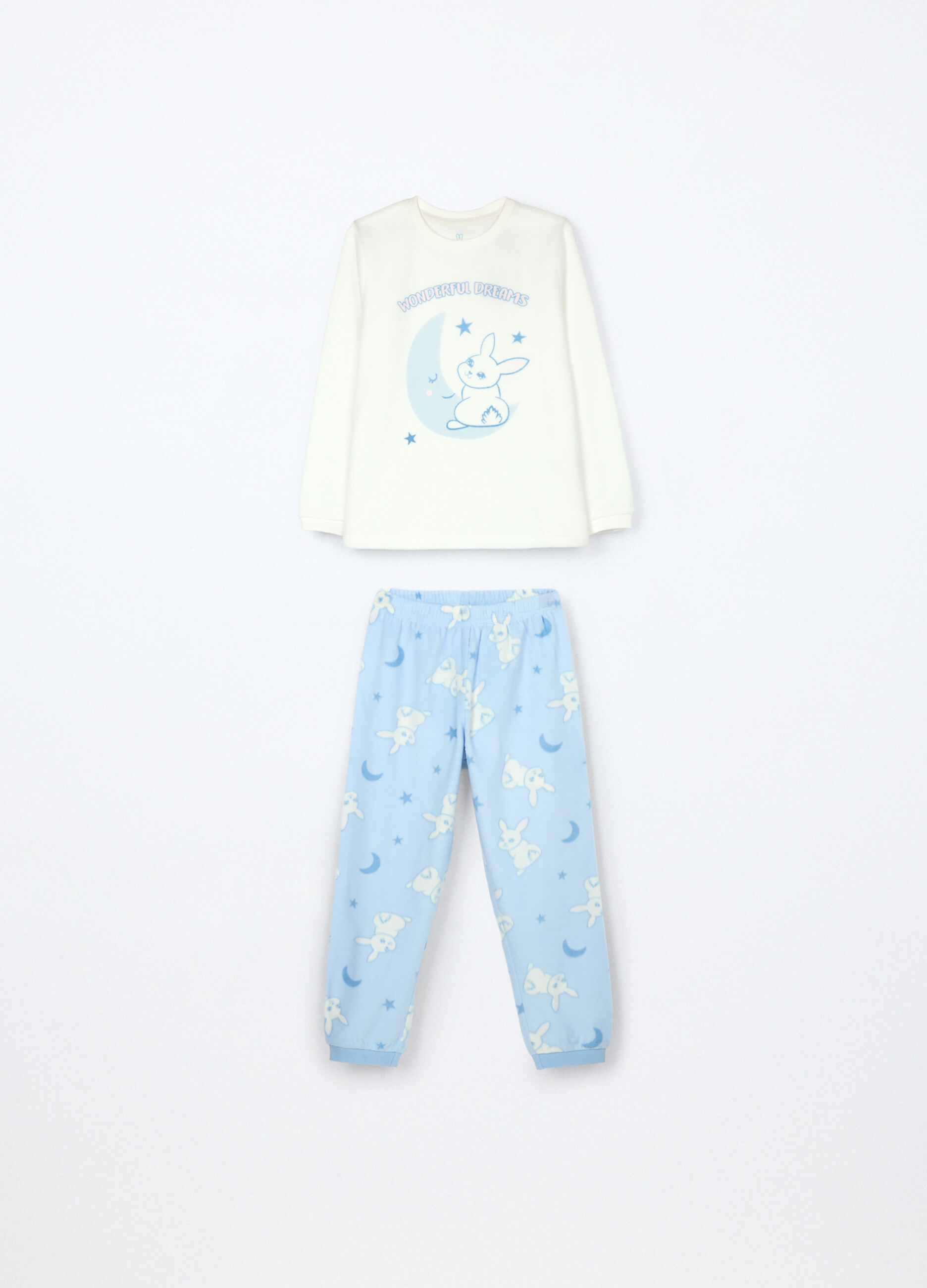 Set pigiama lungo in pile bambina_0