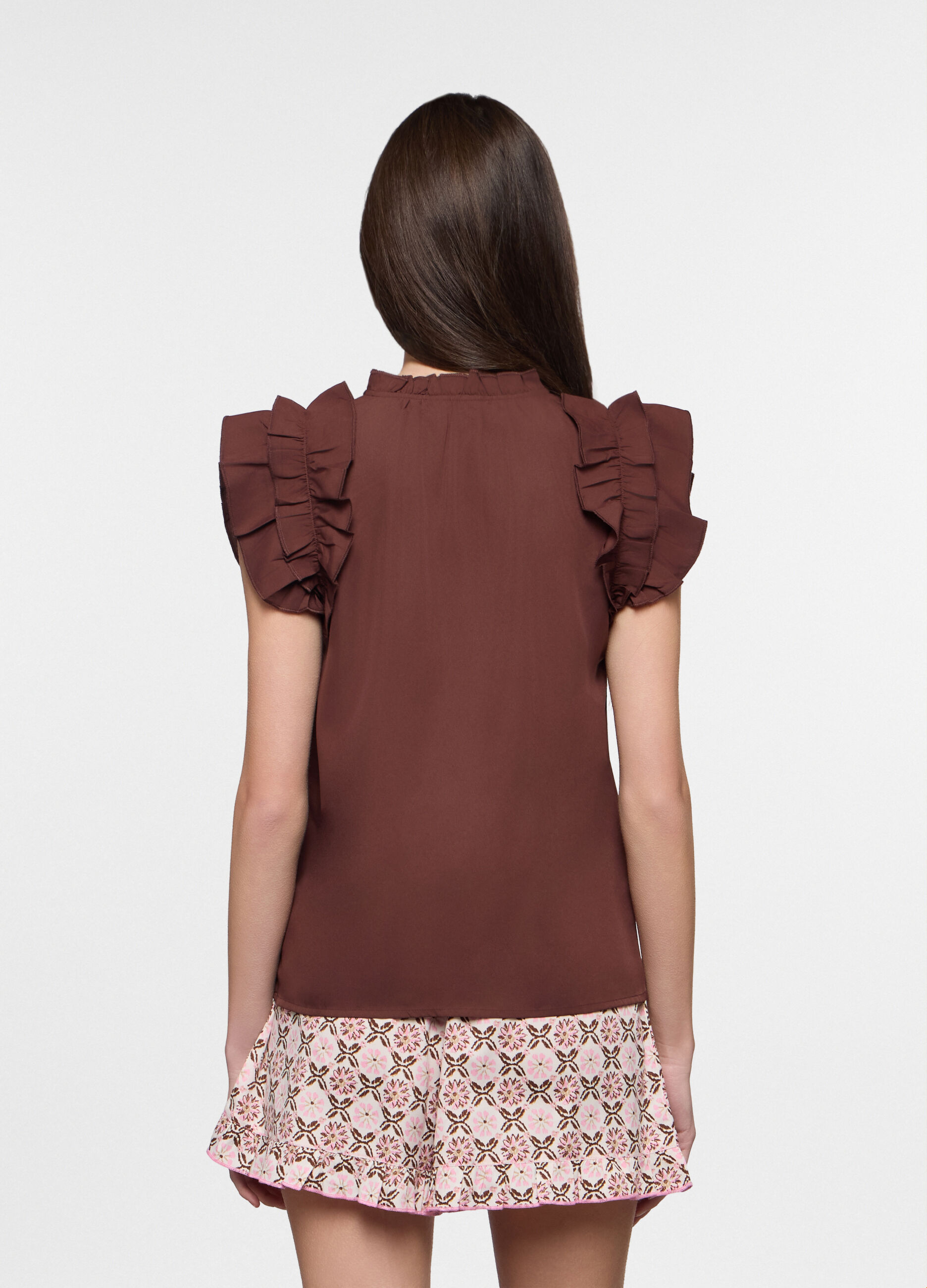 T-shirt in american cr&ecirc;pe donna_1