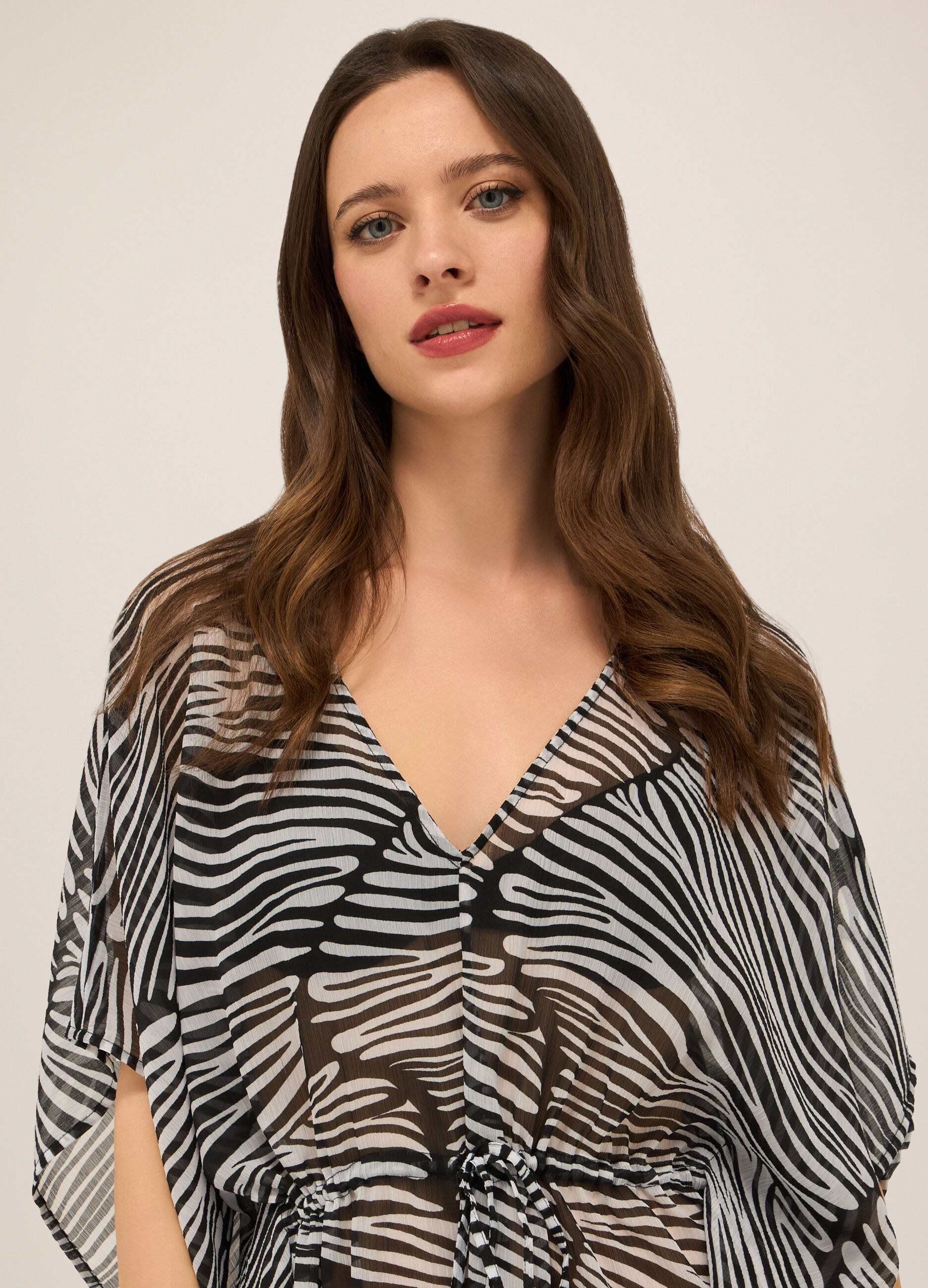 Copricostume in chiffon donna_2
