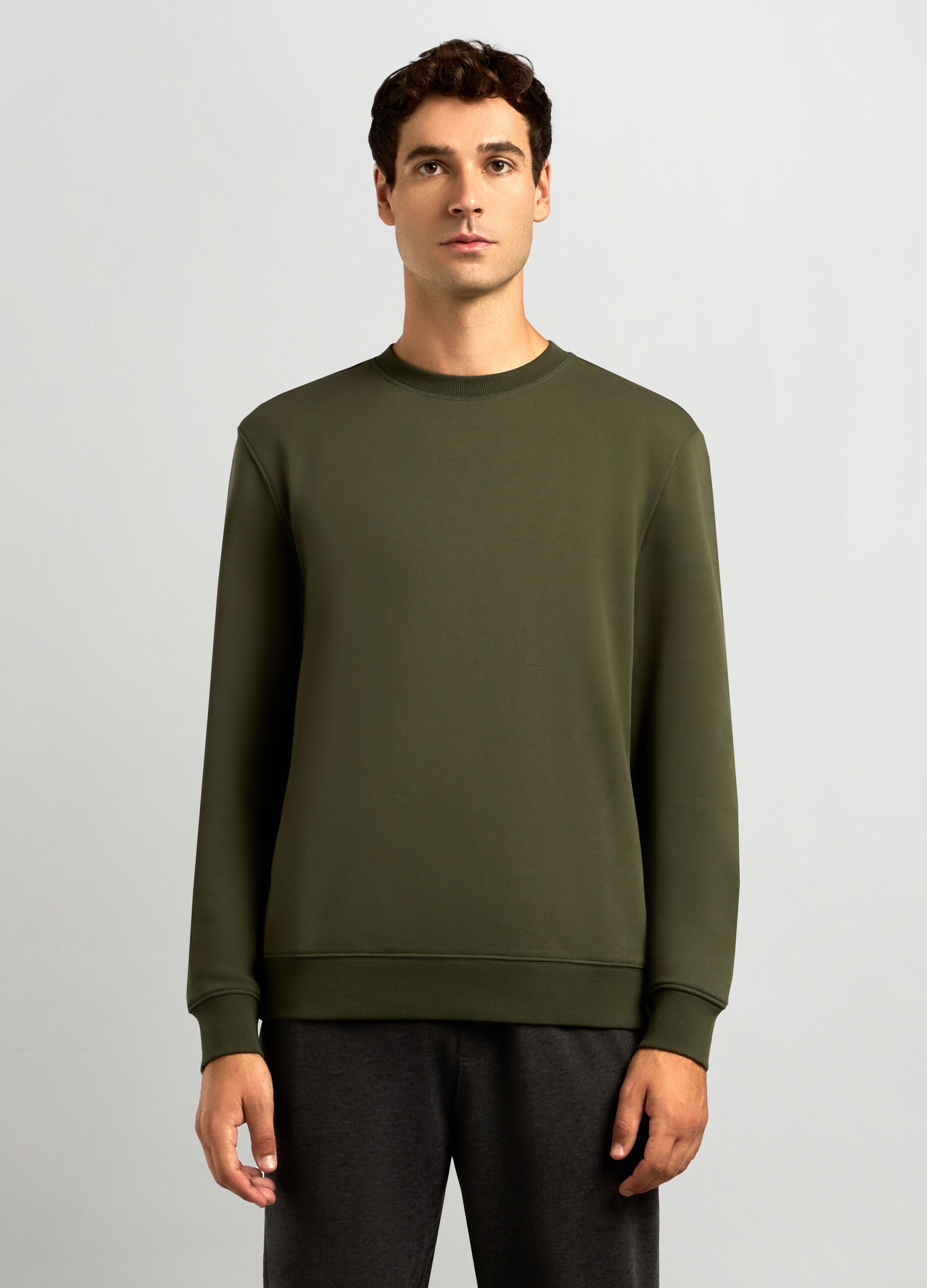 Felpa in cotone uomo best sale