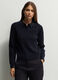 Maglia con coletto classico e lavorazione a treccia donna_0