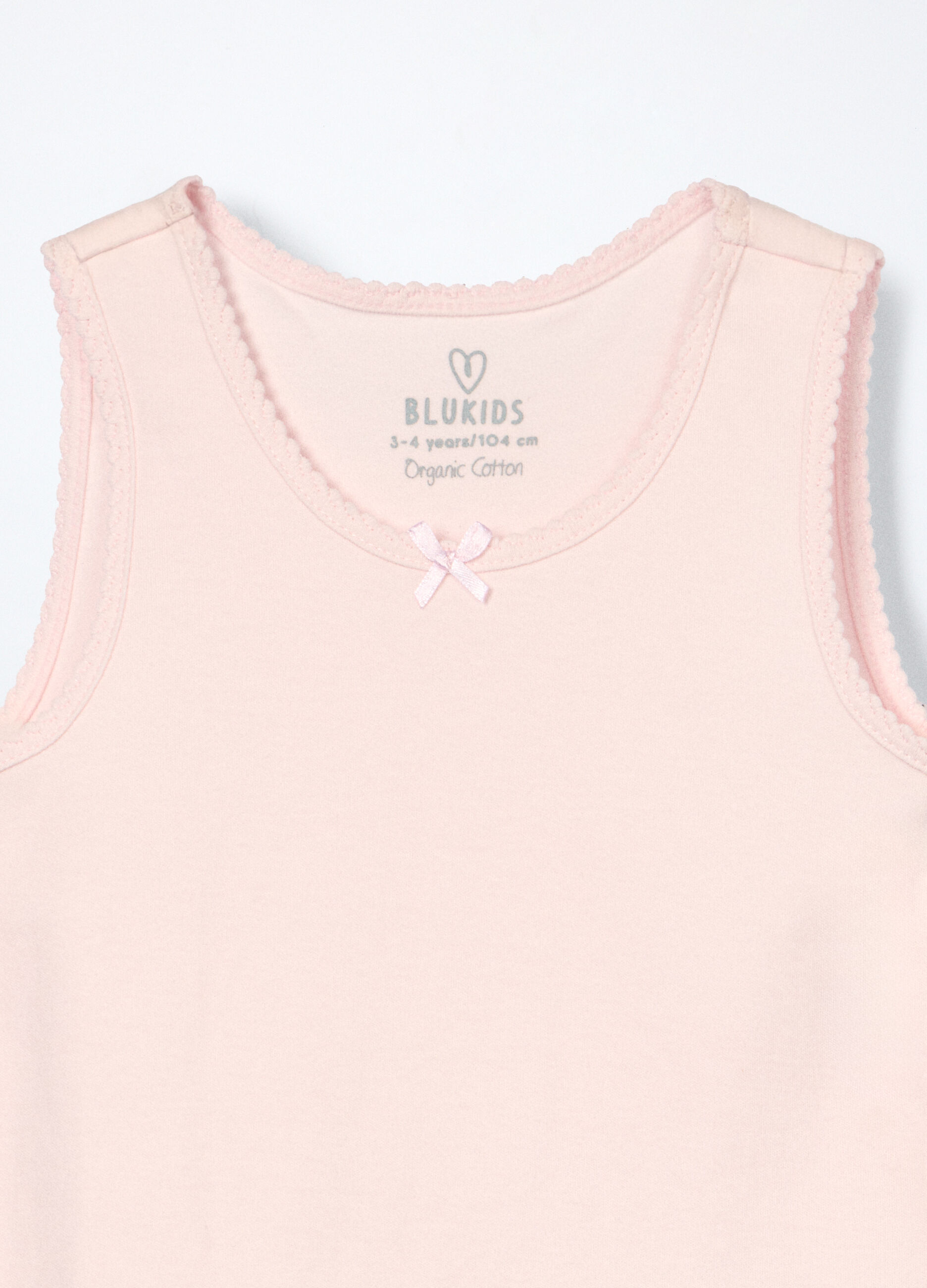 Pack 2 canotte in interlock di puro cotone bambina_3