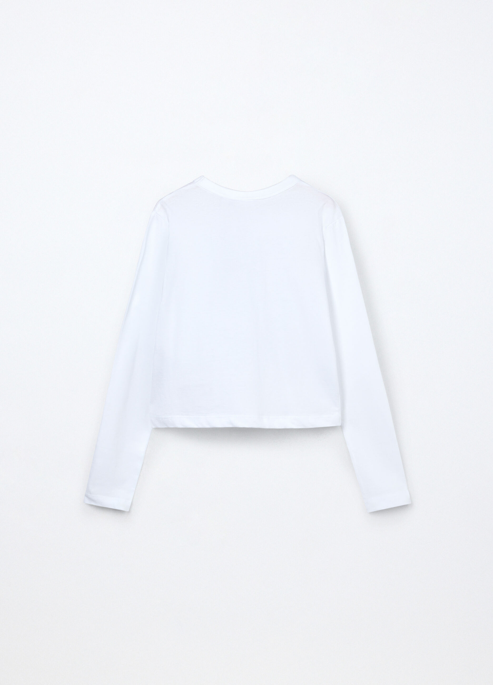 T-shirt in jersey di puro cotone ragazza_1