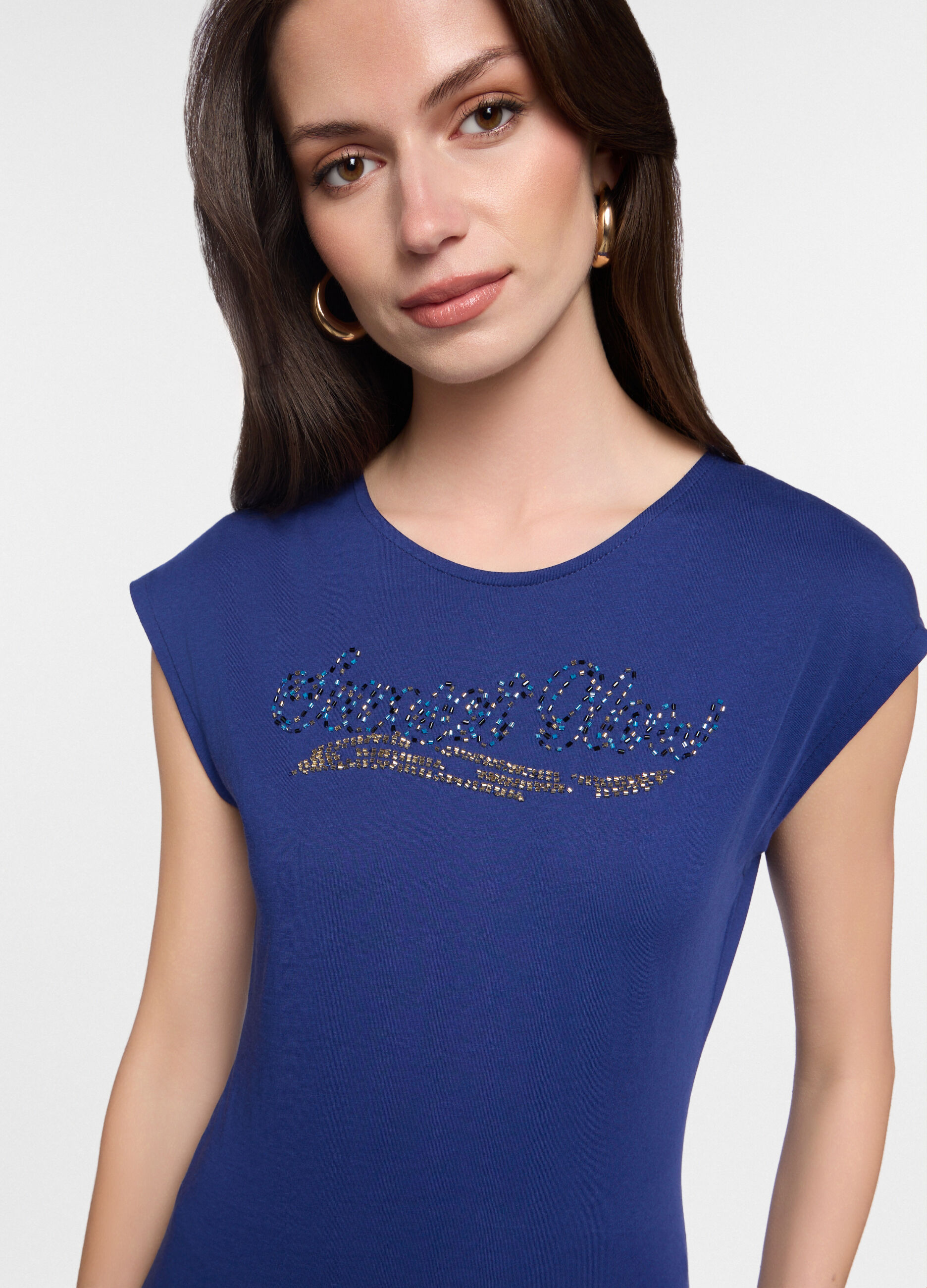 T-shirt girocollo donna_2