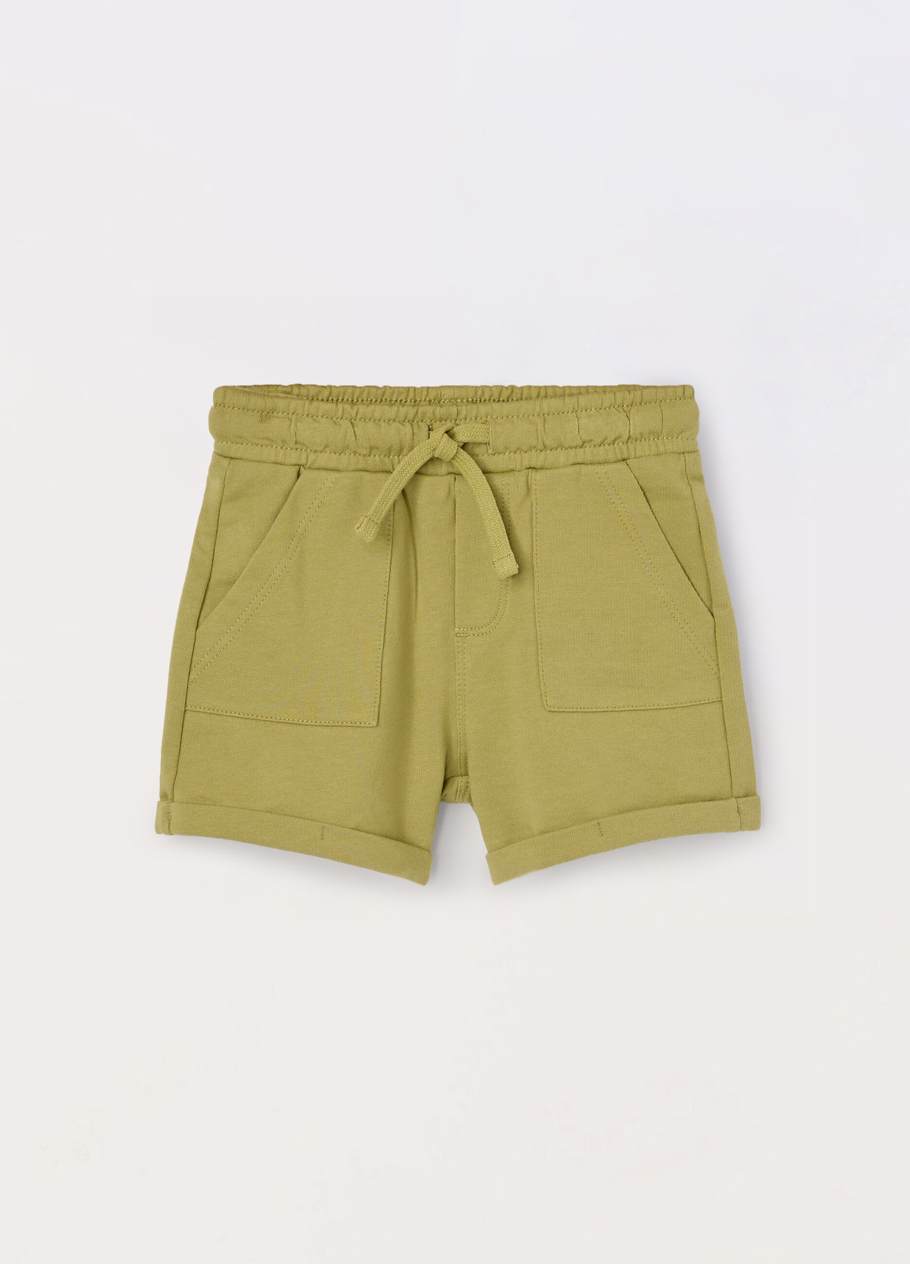 Shorts in french terry di puro cotone neonata_0