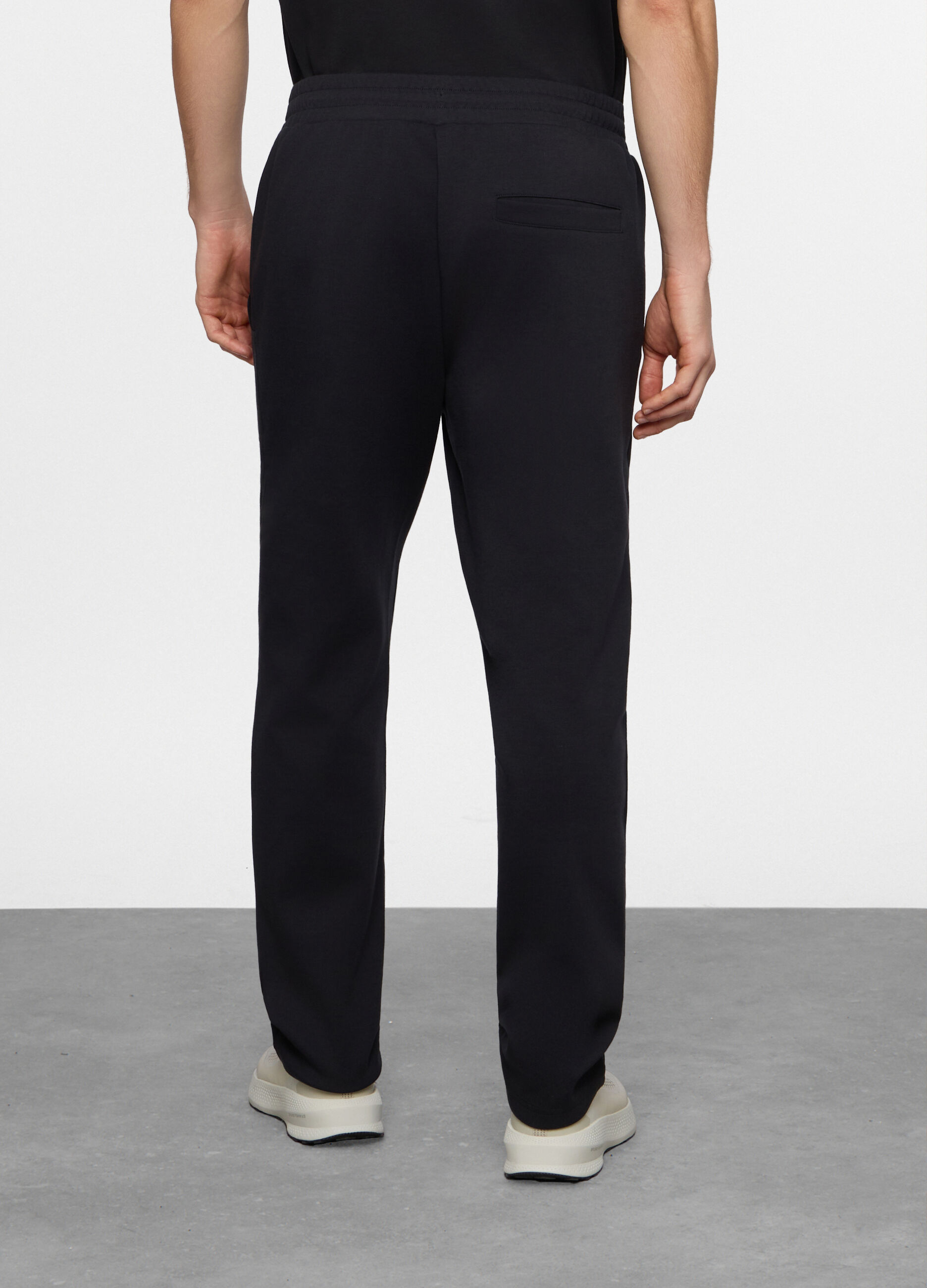 Jogger di interlock misto cotone uomo_1