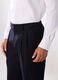 Pantalone regular in tessuto stretch gessato uomo_2