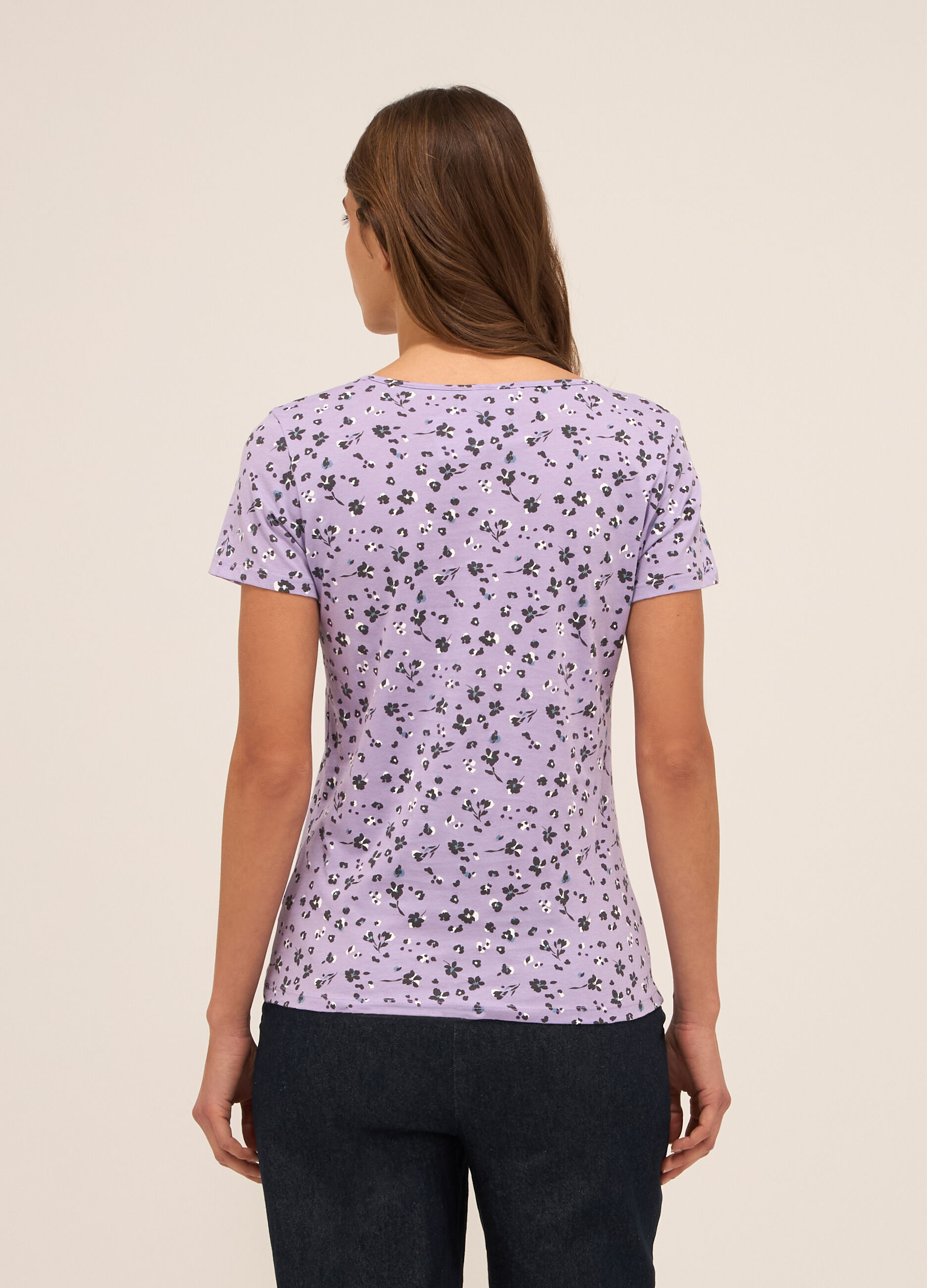 T-shirt in puro cotone donna_1
