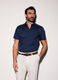 Camicia a maniche corte con micromotivo uomo_0