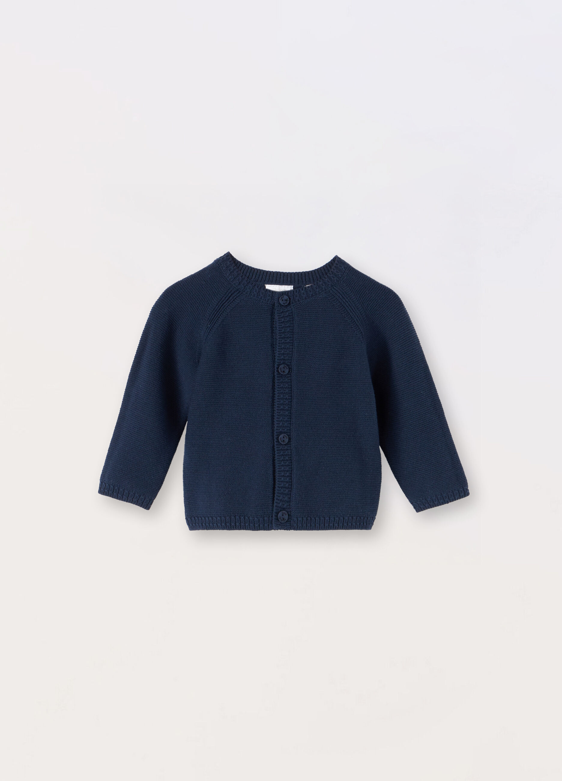 Cardigan tricot in puro cotone neonato