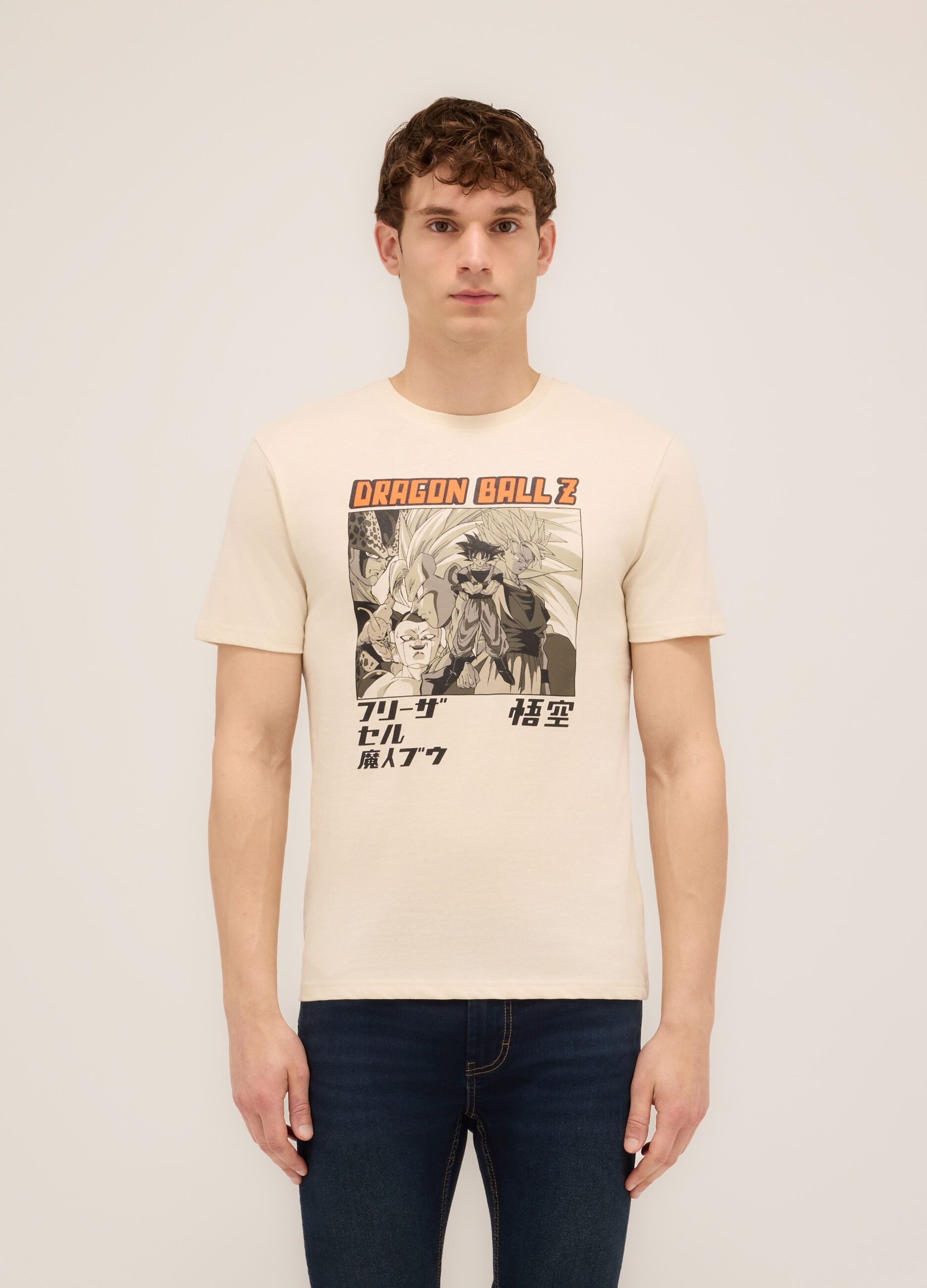 T-shirt girocollo stampa Dragon Ball uomo_0