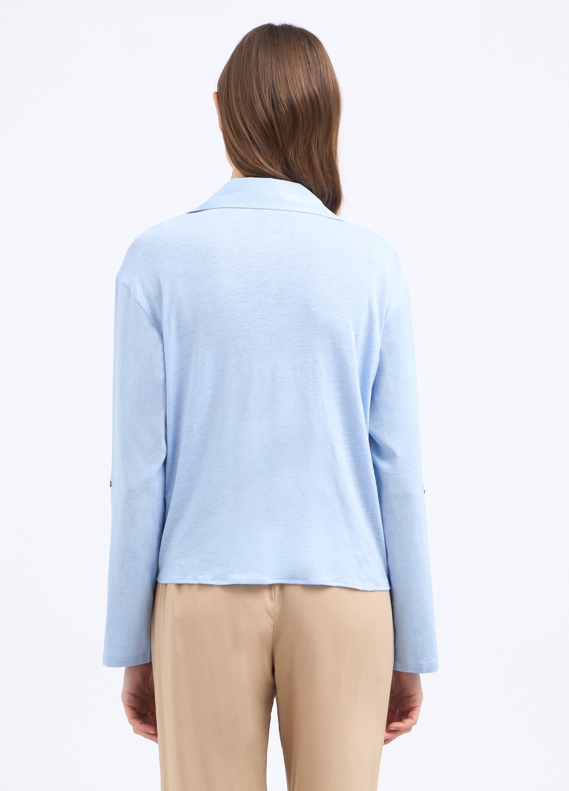 Camicia in misto lino donna