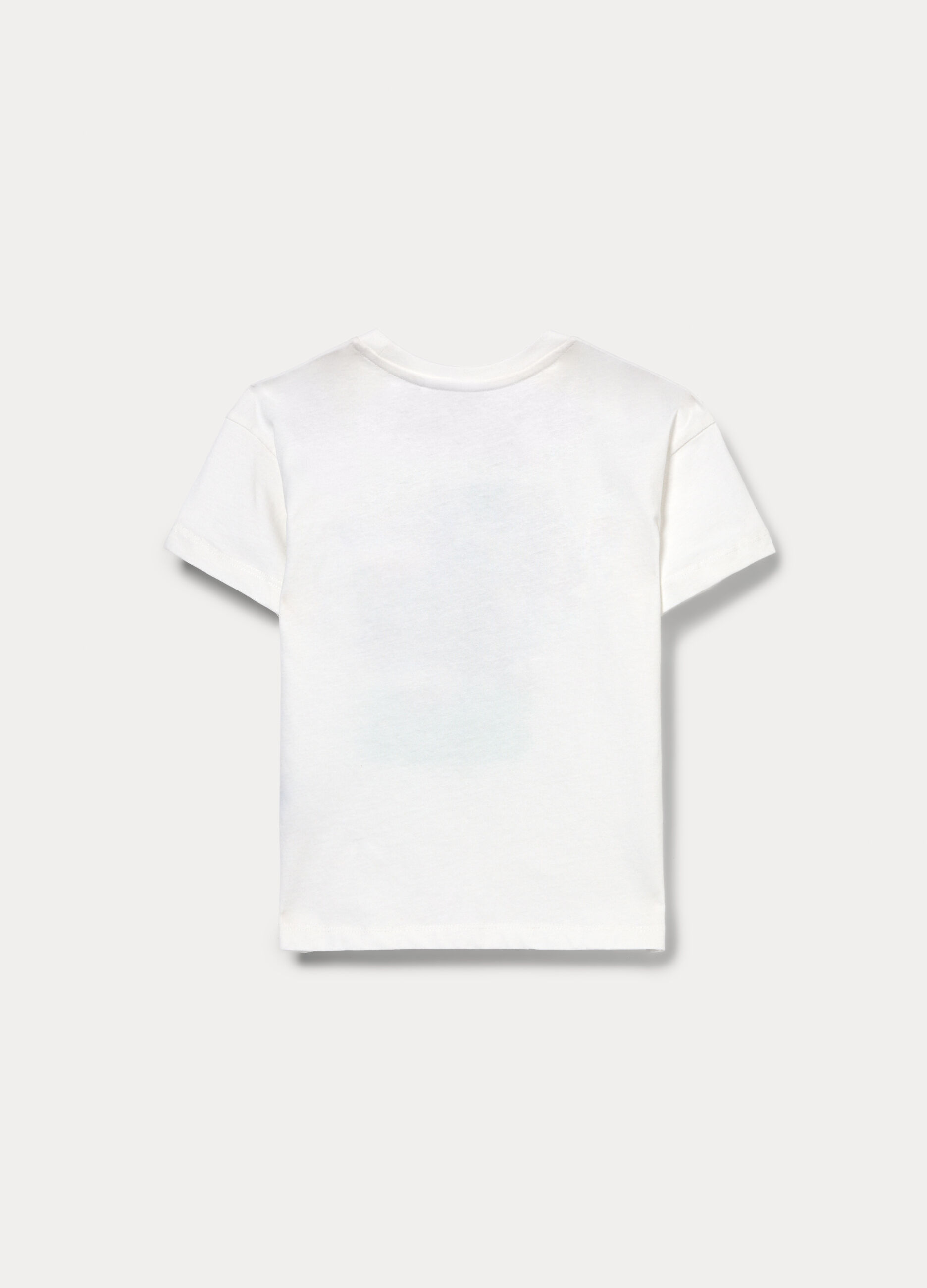 T-shirt girocollo Skifidol Italian Brainrot in jersey di puro cotone bambino_1