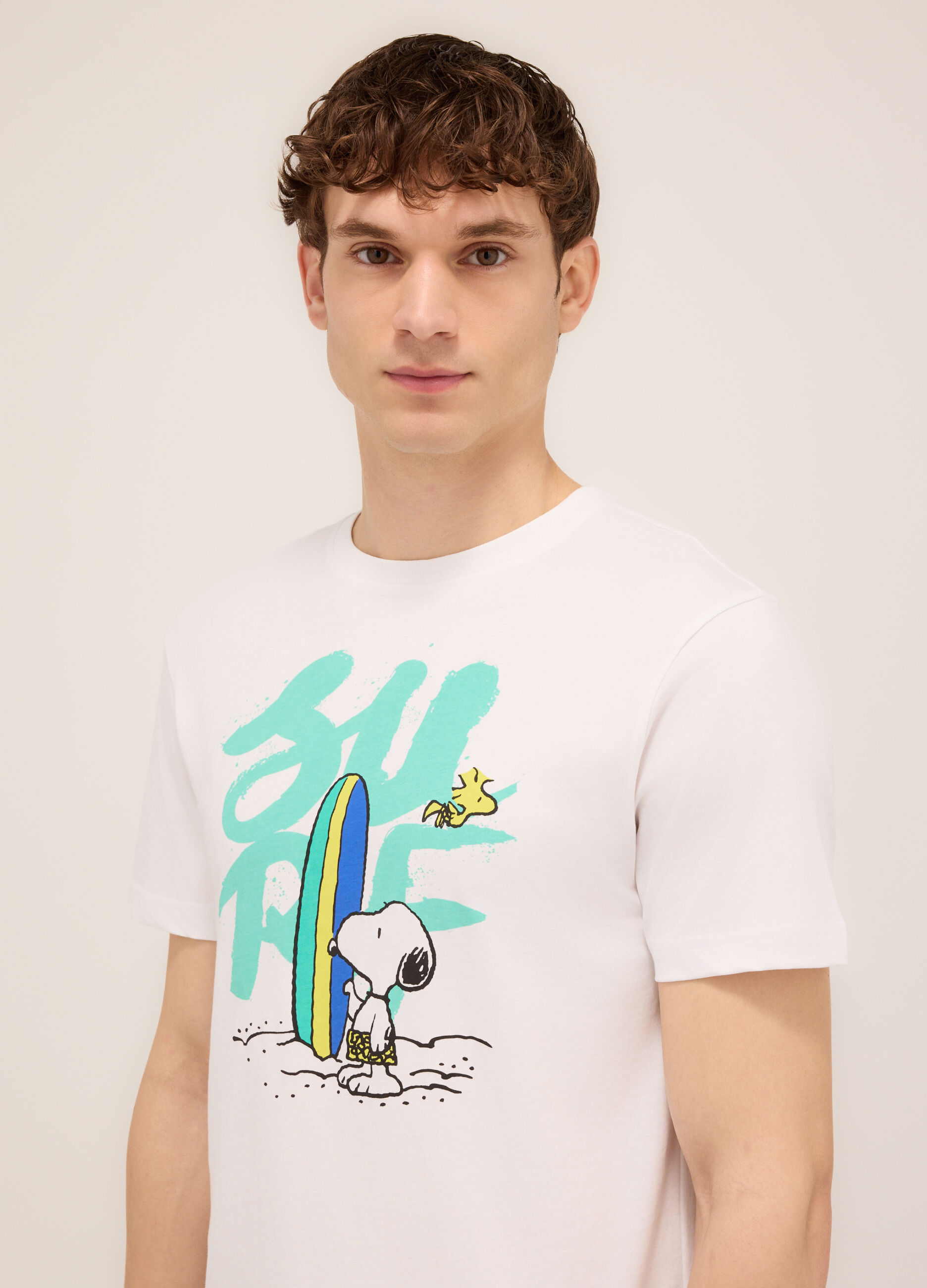 T-shirt girocollo stampa Snoopy