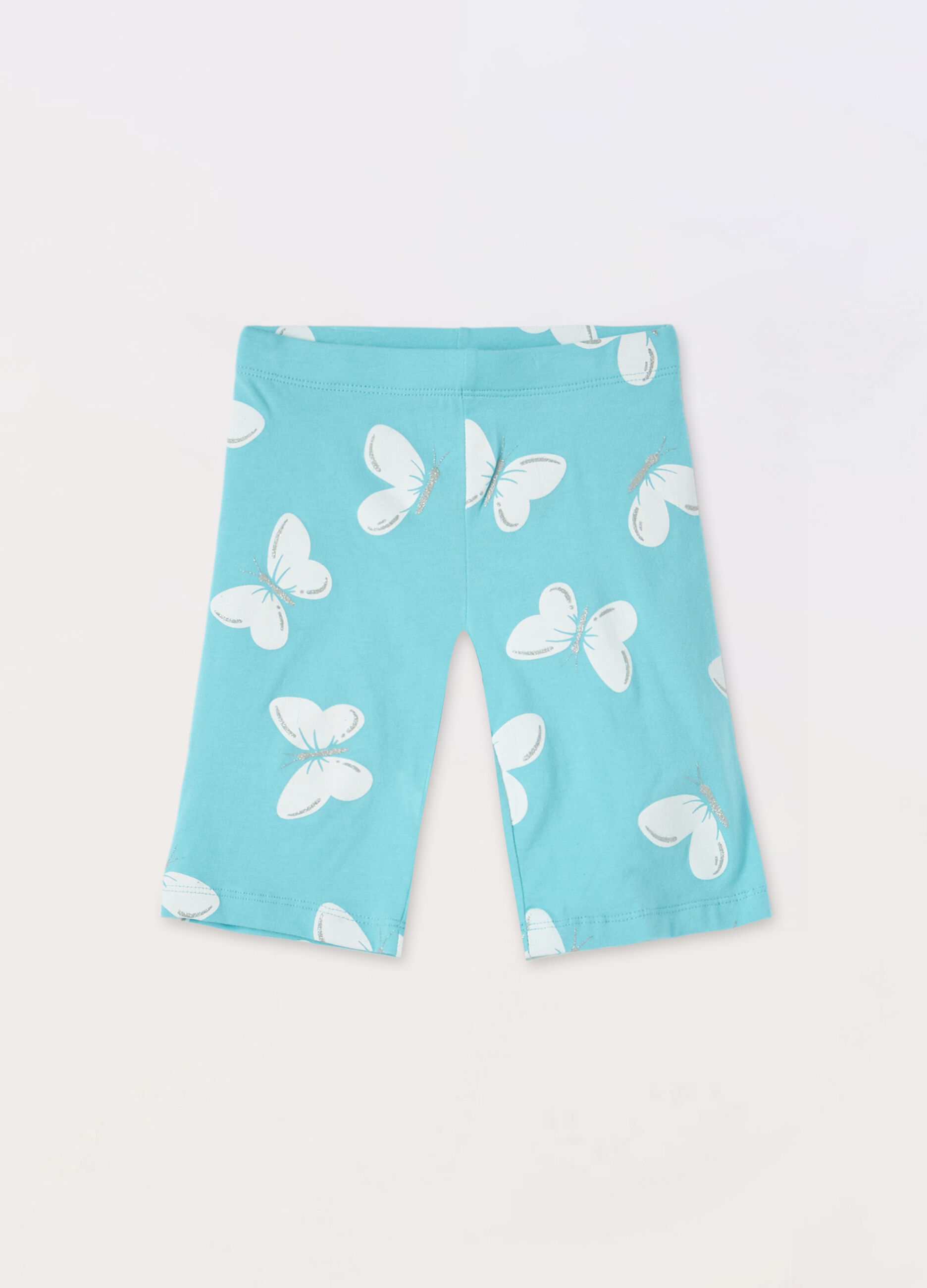 Leggings ciclista con stampa bambina