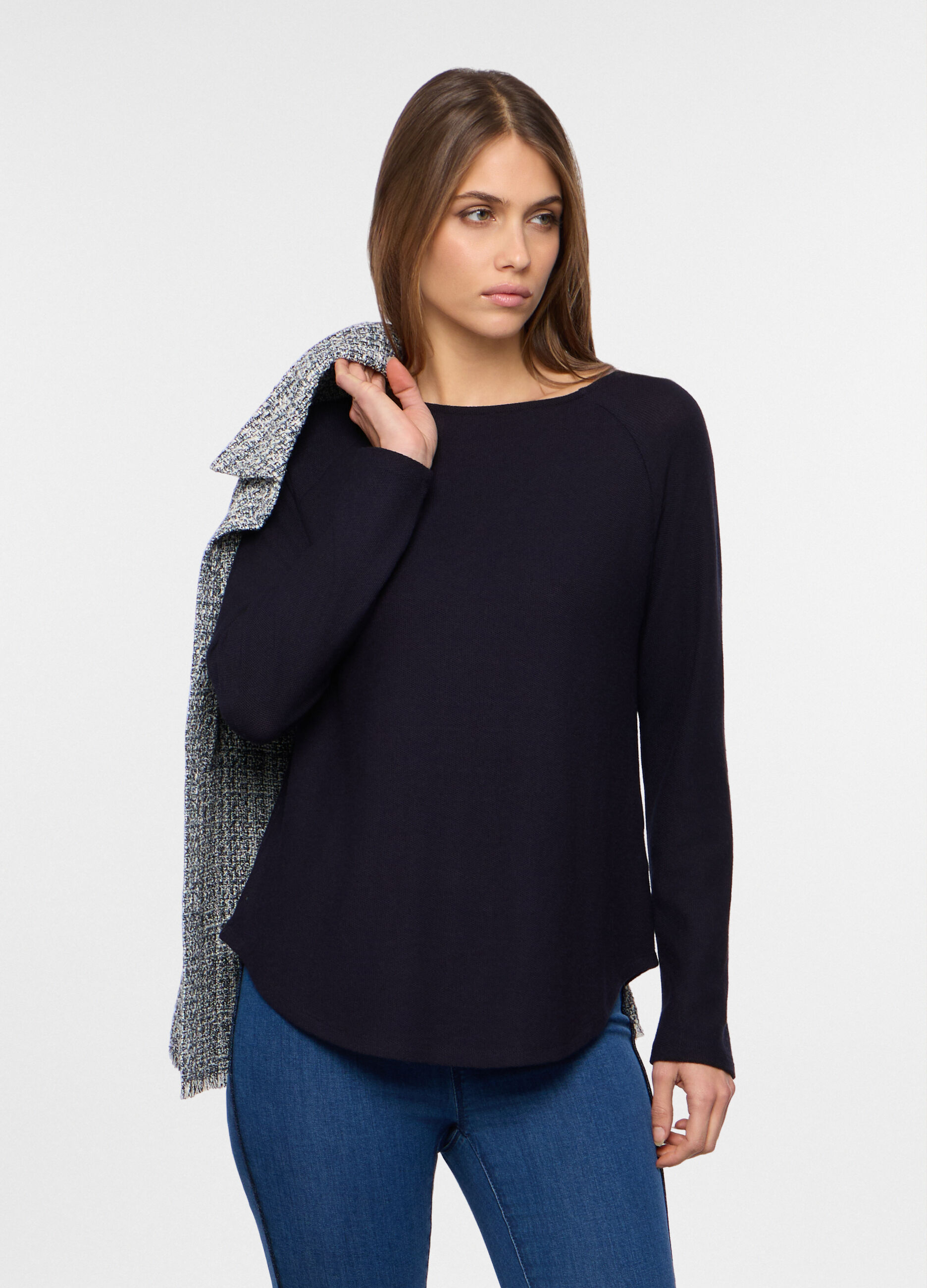 T-shirt tricot misto viscosa donna_0