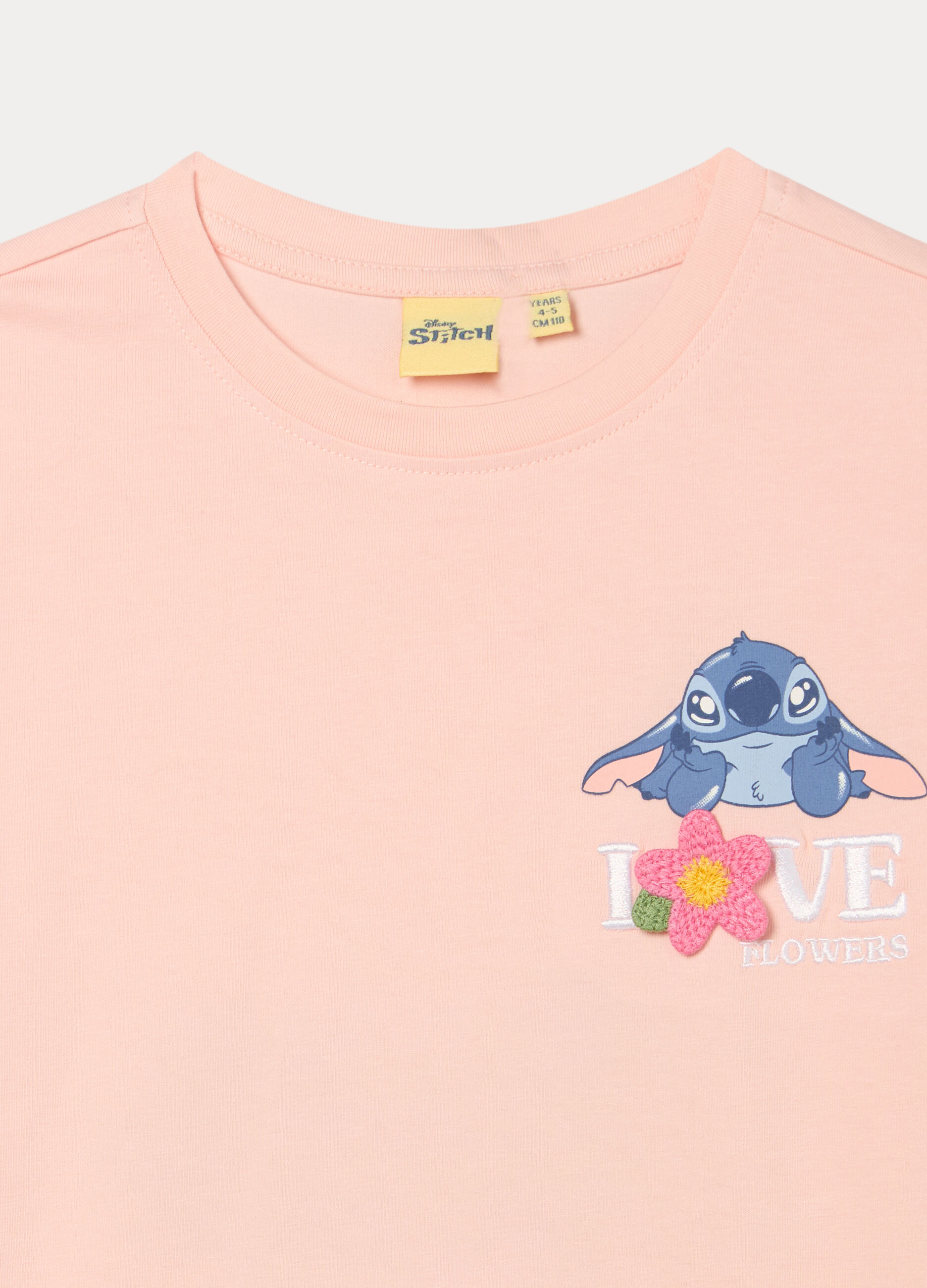 T-shirt Stitch in jersey di puro cotone bambina_2