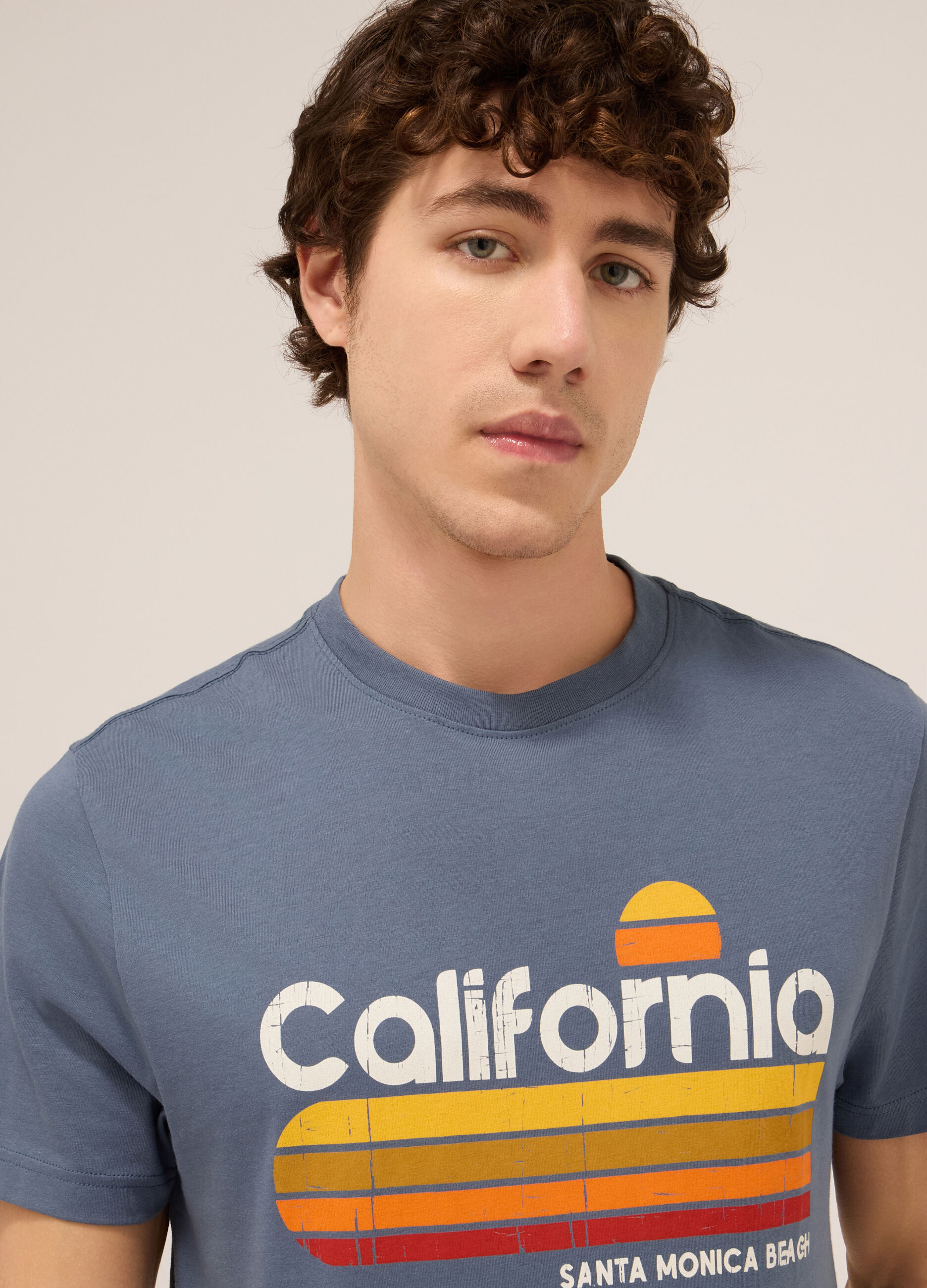 T-shirt in jersey di cotone con stampa uomo_2