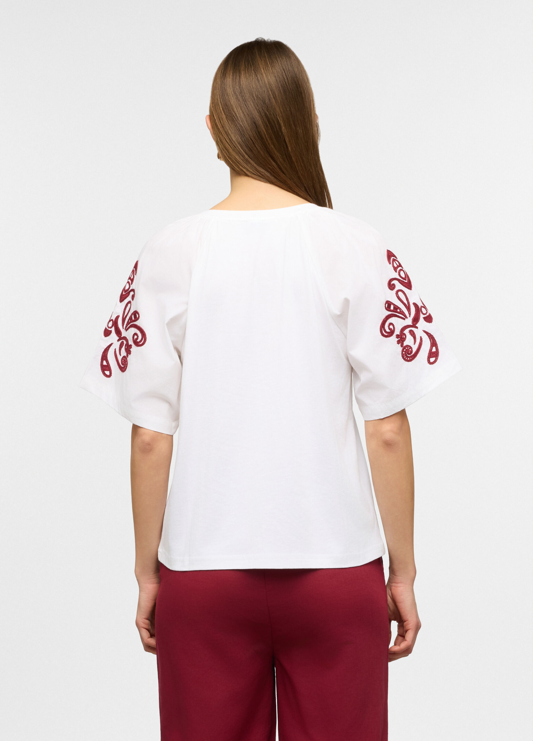 T-shirt girocollo stretch donna_1