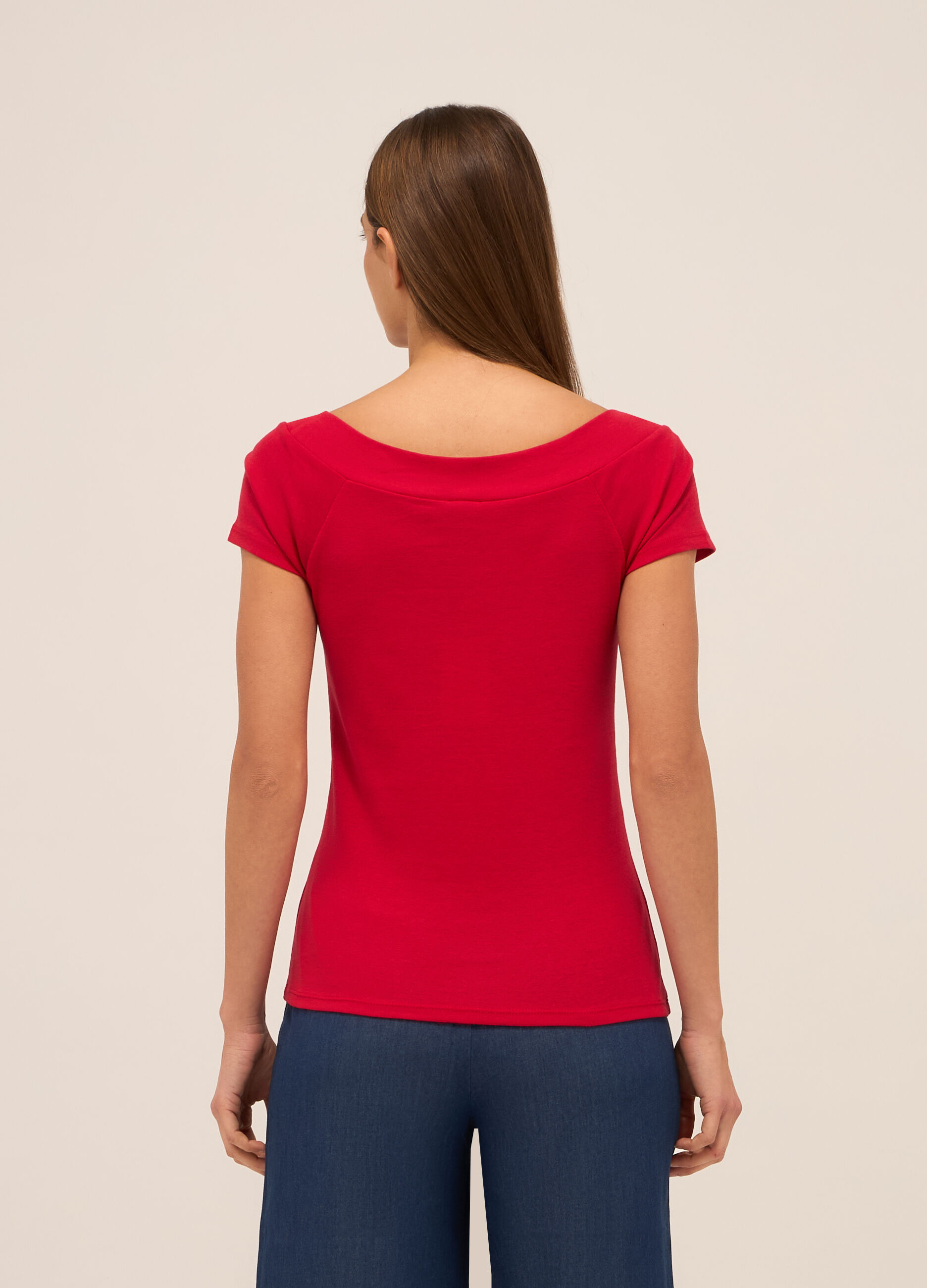 T-shirt in puro cotone donna_1