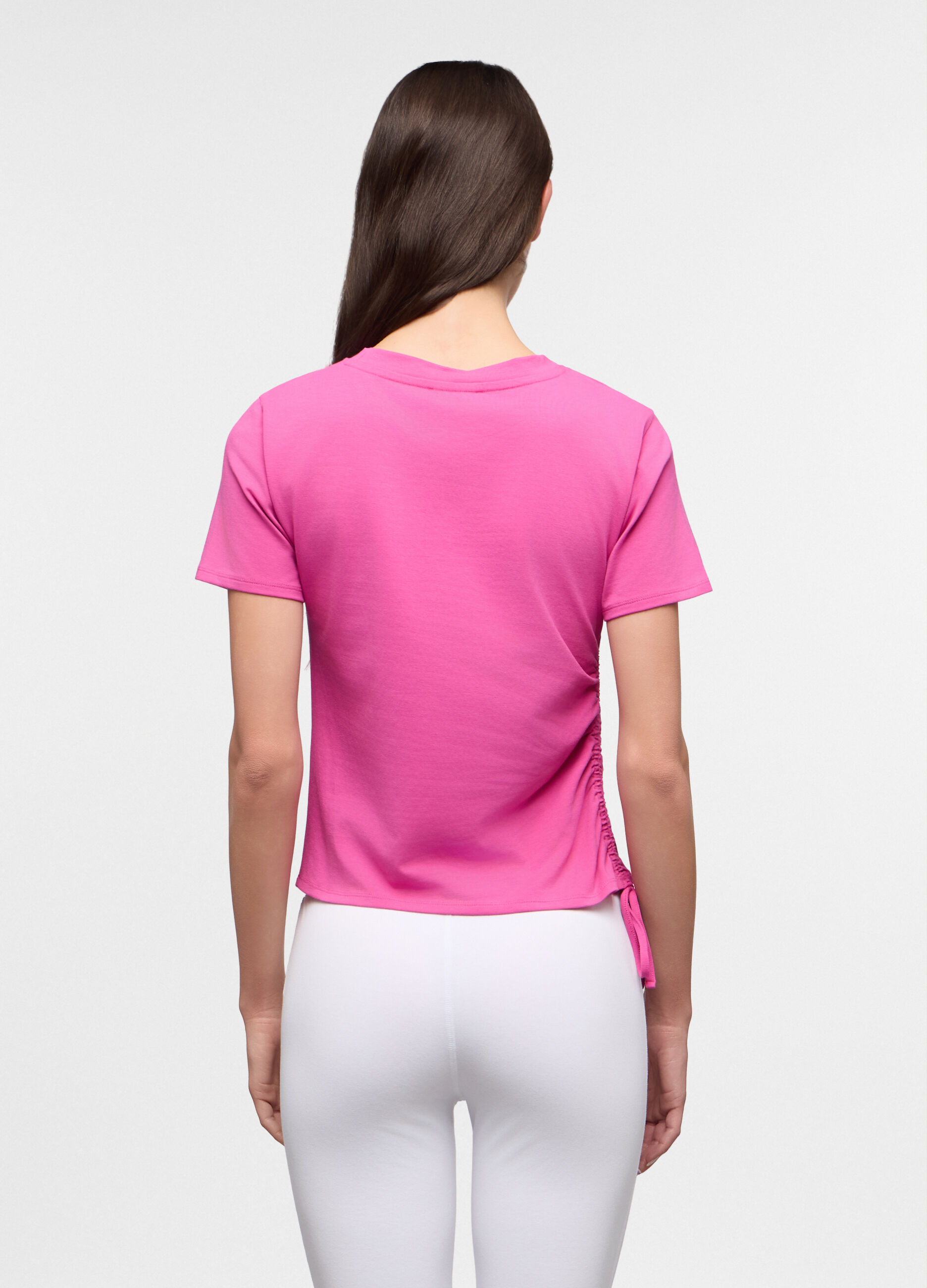 T-shirt girocollo stretch donna_1