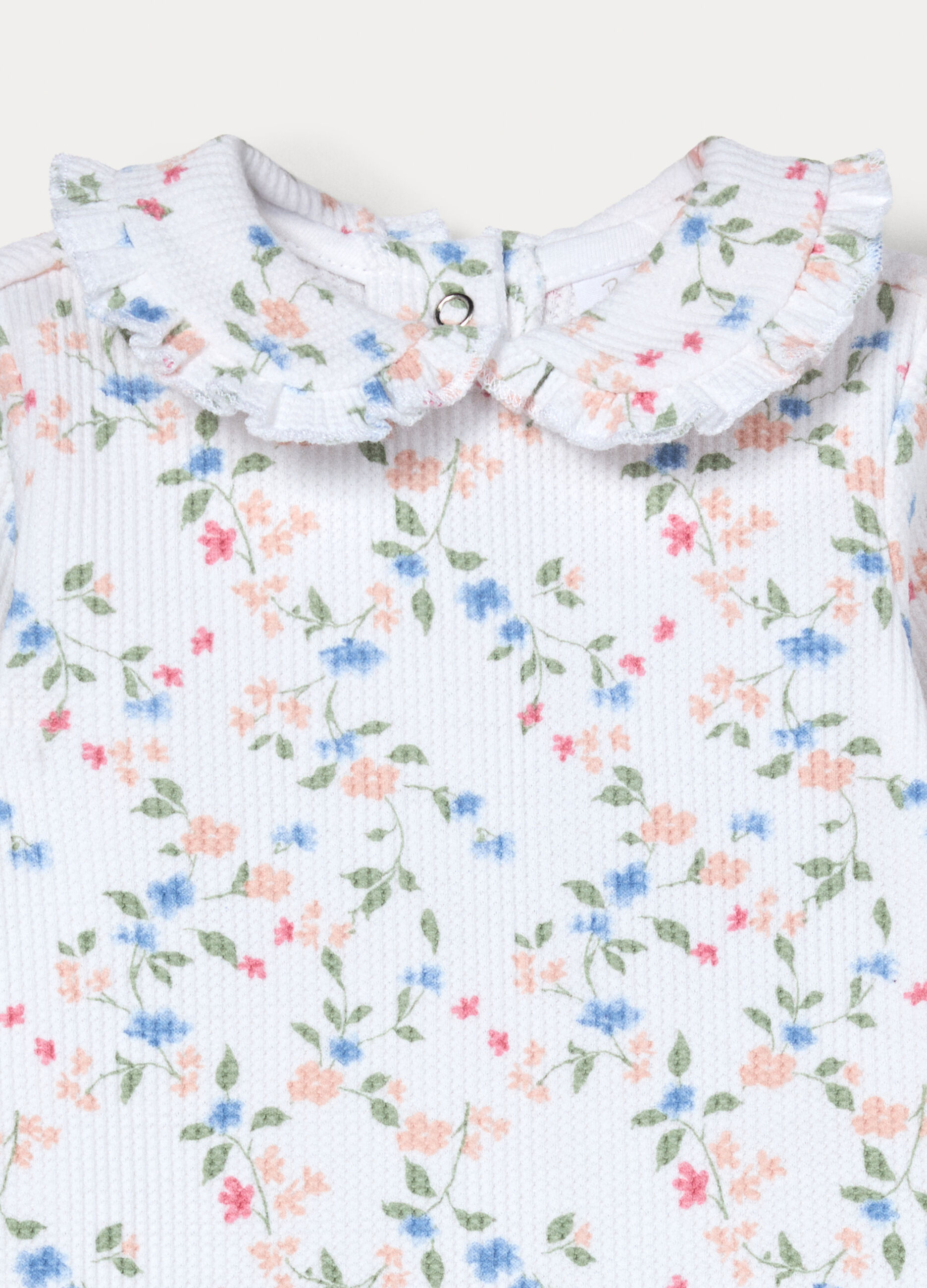 Body misto cotone in maglia neonata_2