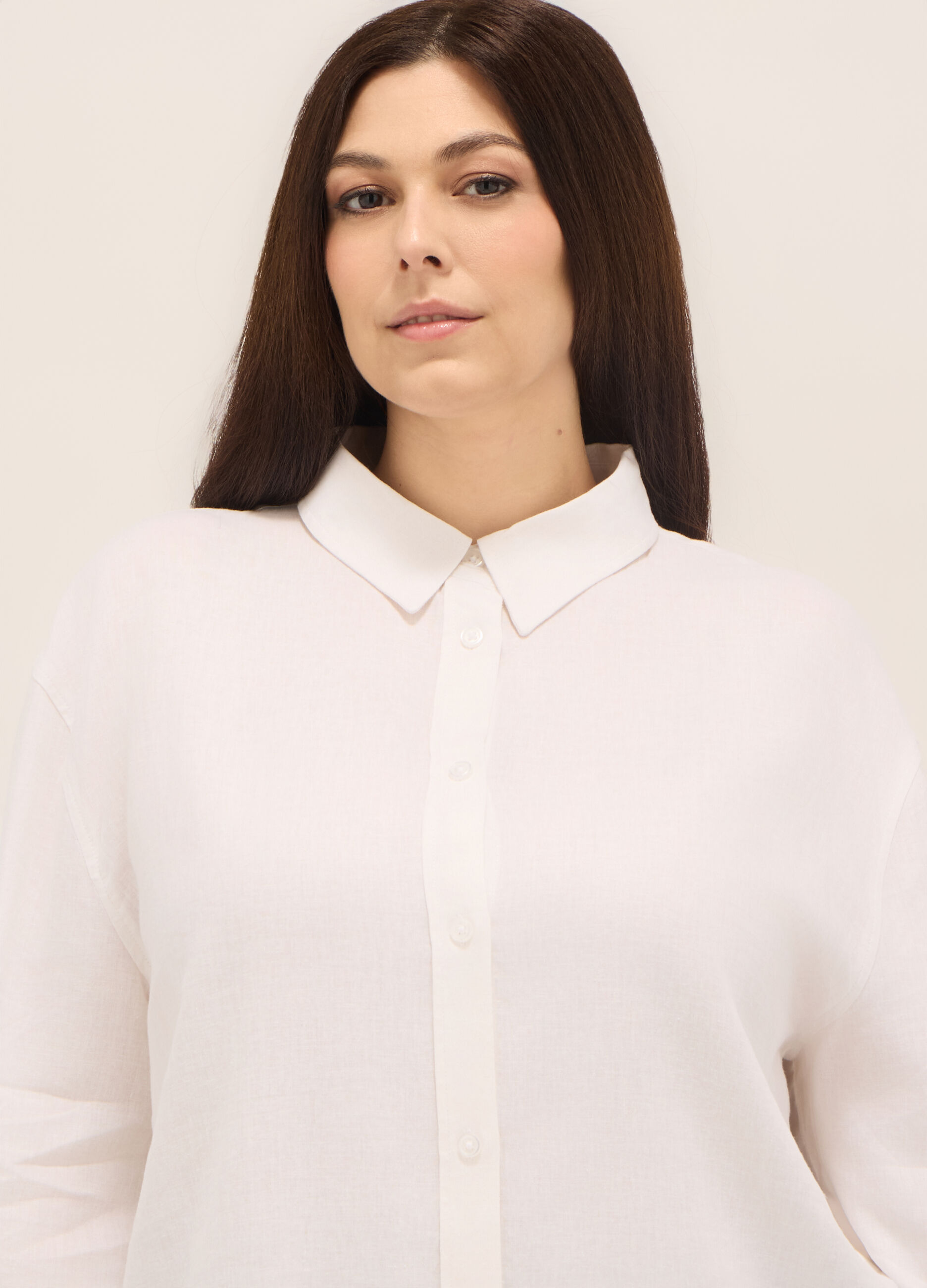 Camicia misto lino donna curvy_2