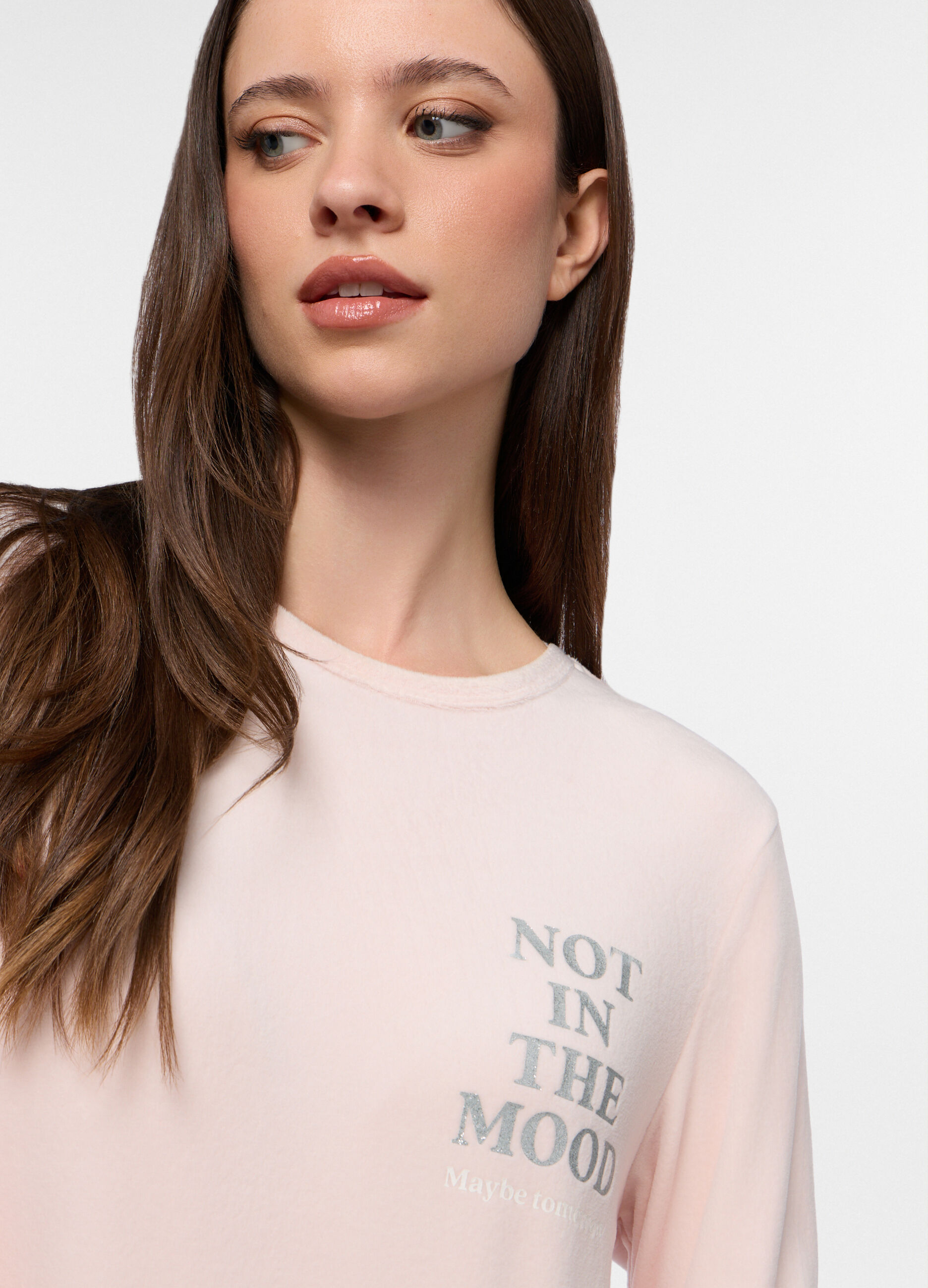 Set pigiama lungo velour donna_2