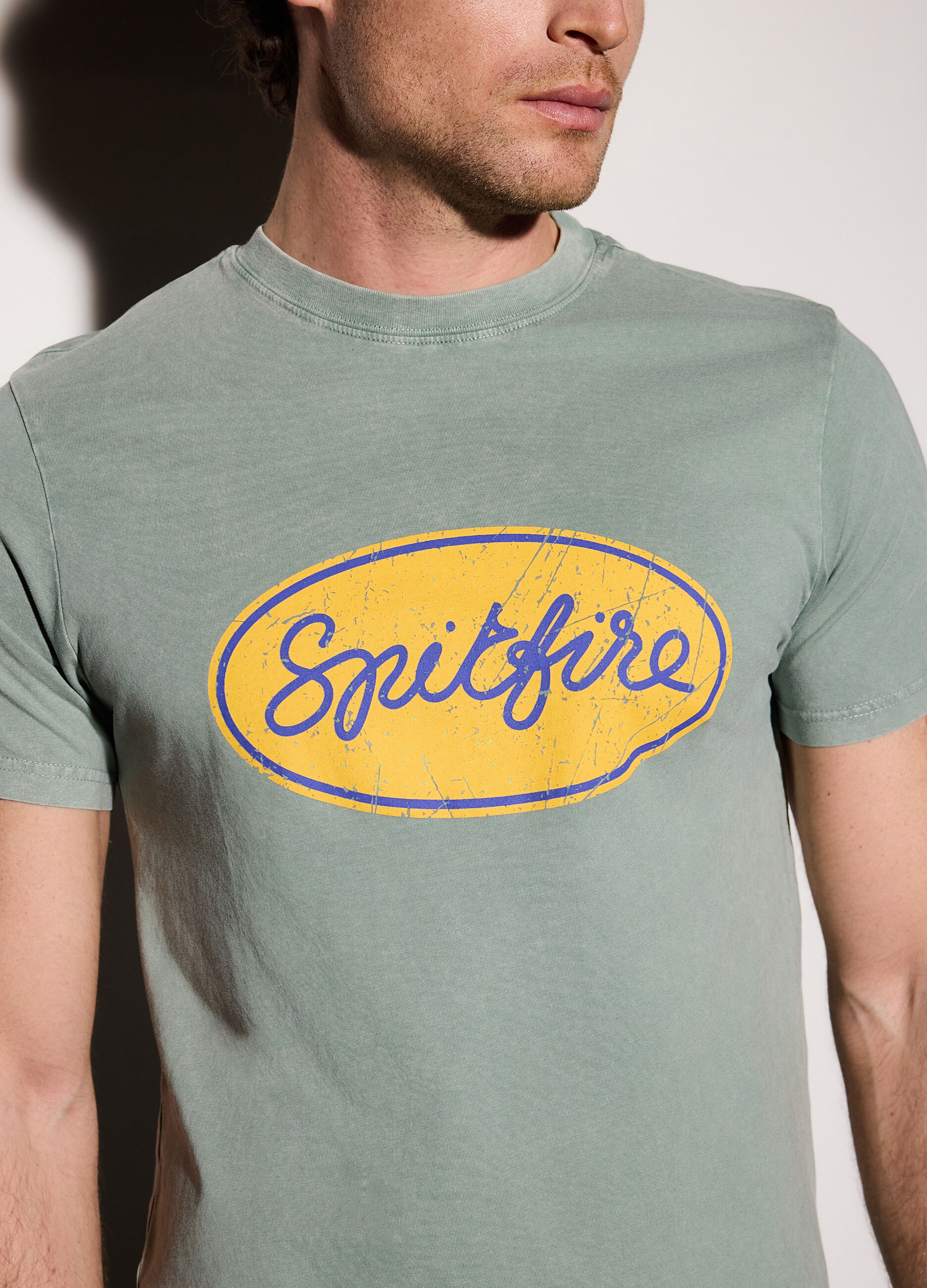 T-shirt in jersey di cotone con stampa uomo_2