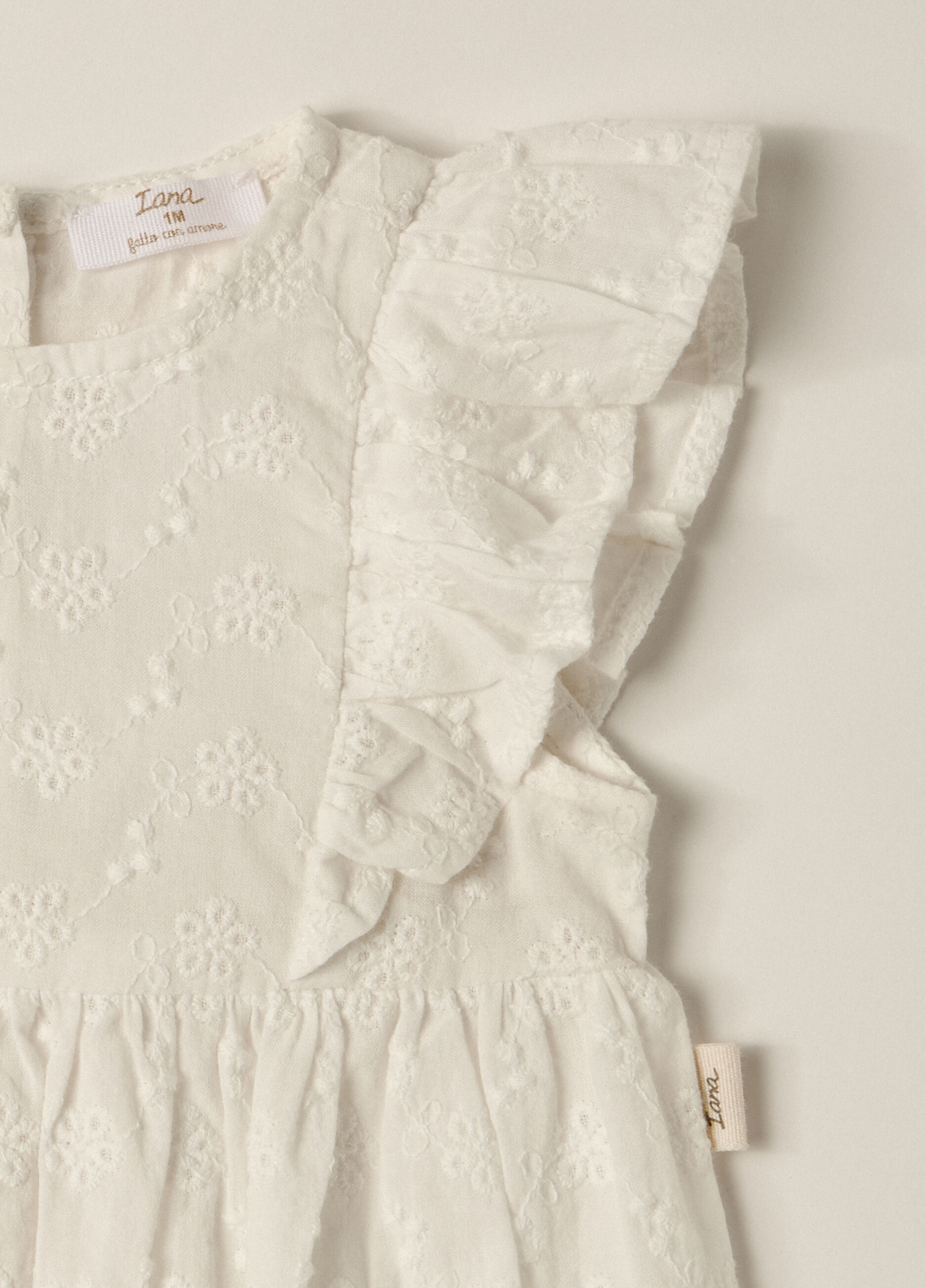 Pagliaccetto + fascetta in Sangallo IANA neonata_1