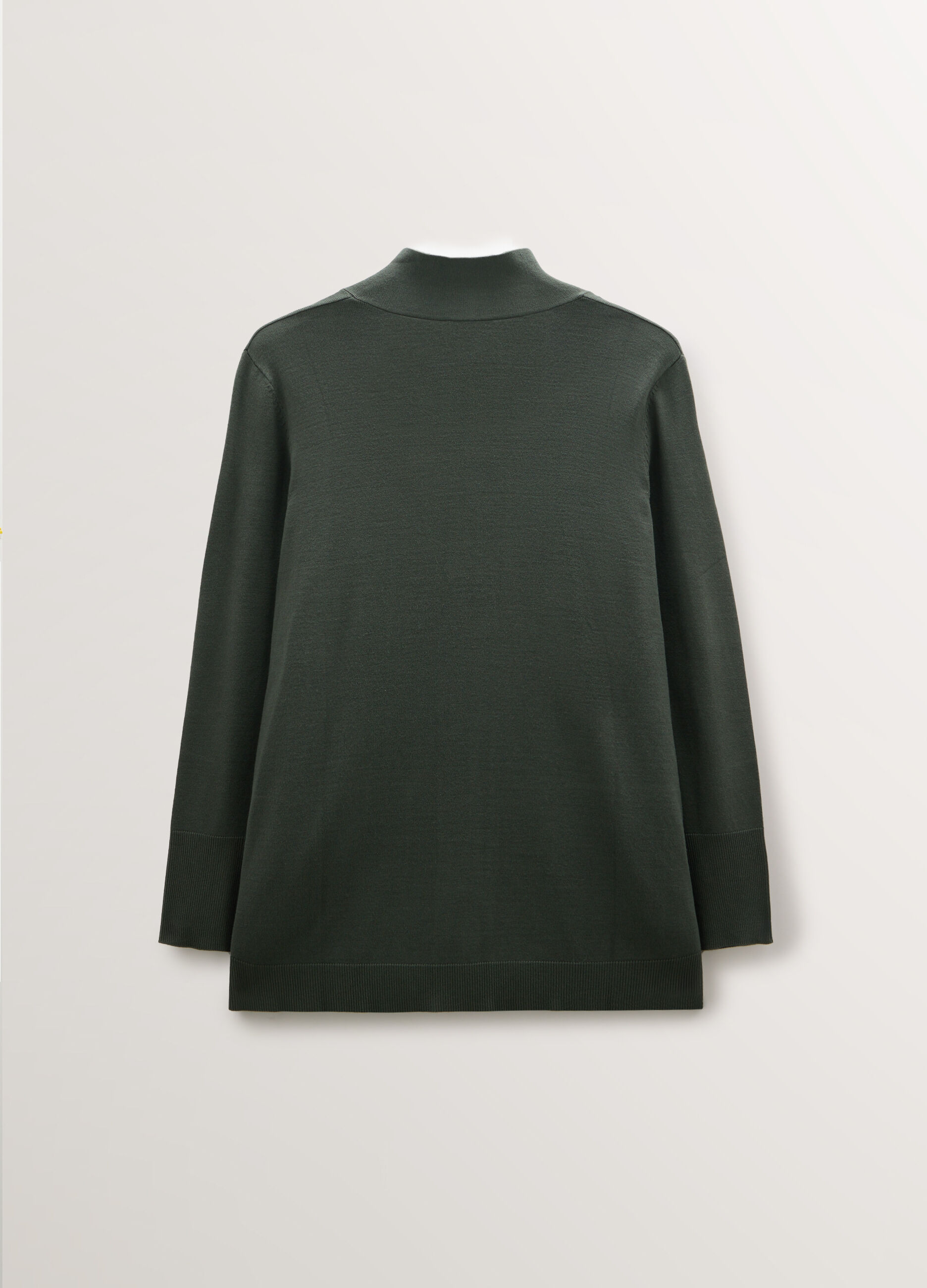 Cardigan aperto in maglia rasata donna curvy_1