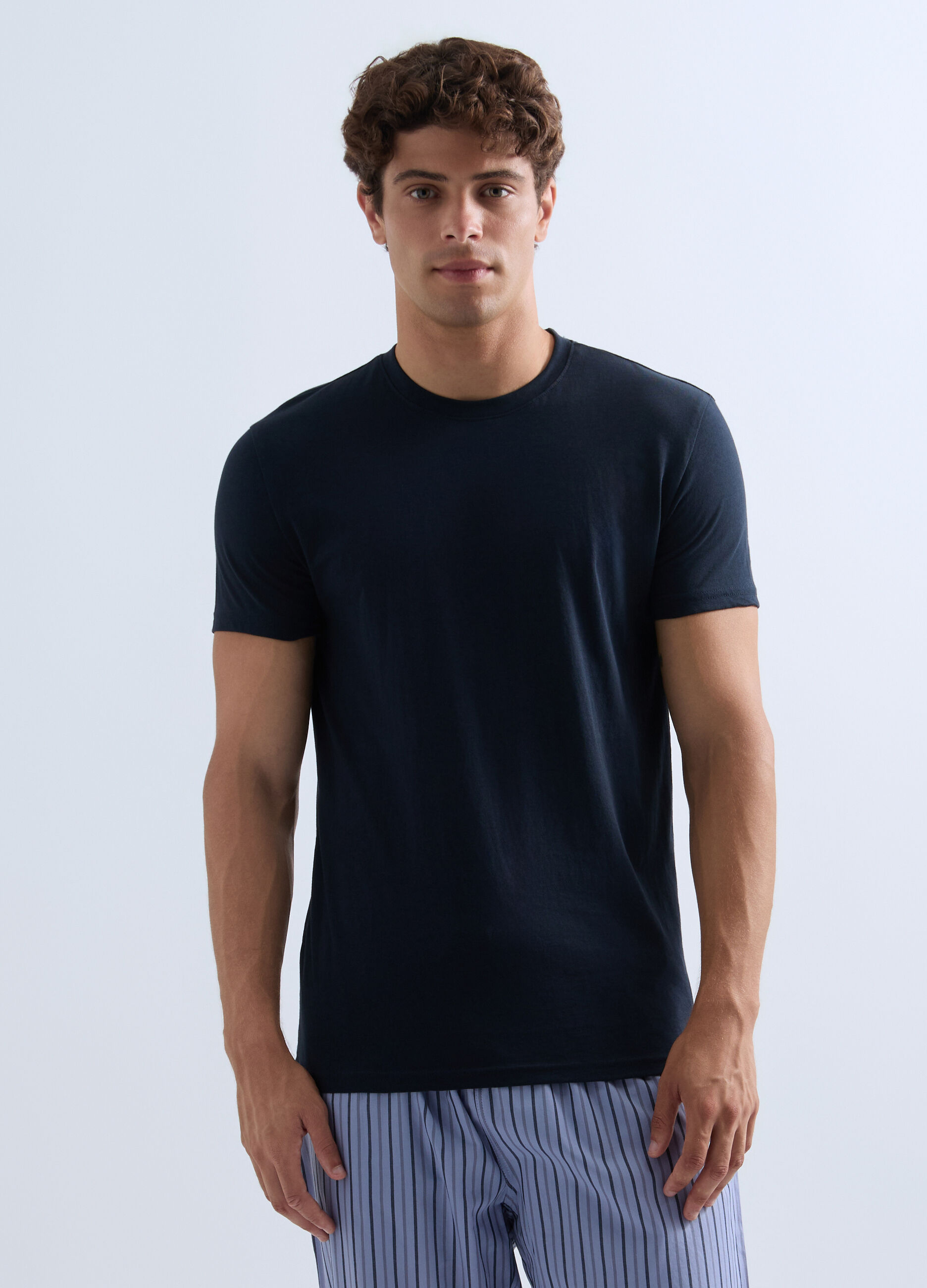 T-shirt girocollo in jersey uomo_0